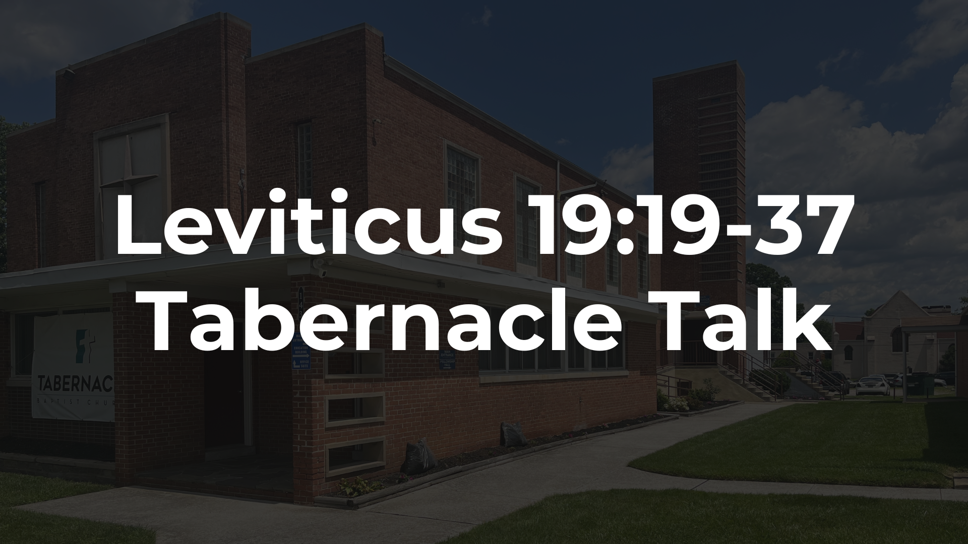 Leviticus 19:19-37 - Tattoos and Immigrants and Separate Fabrics