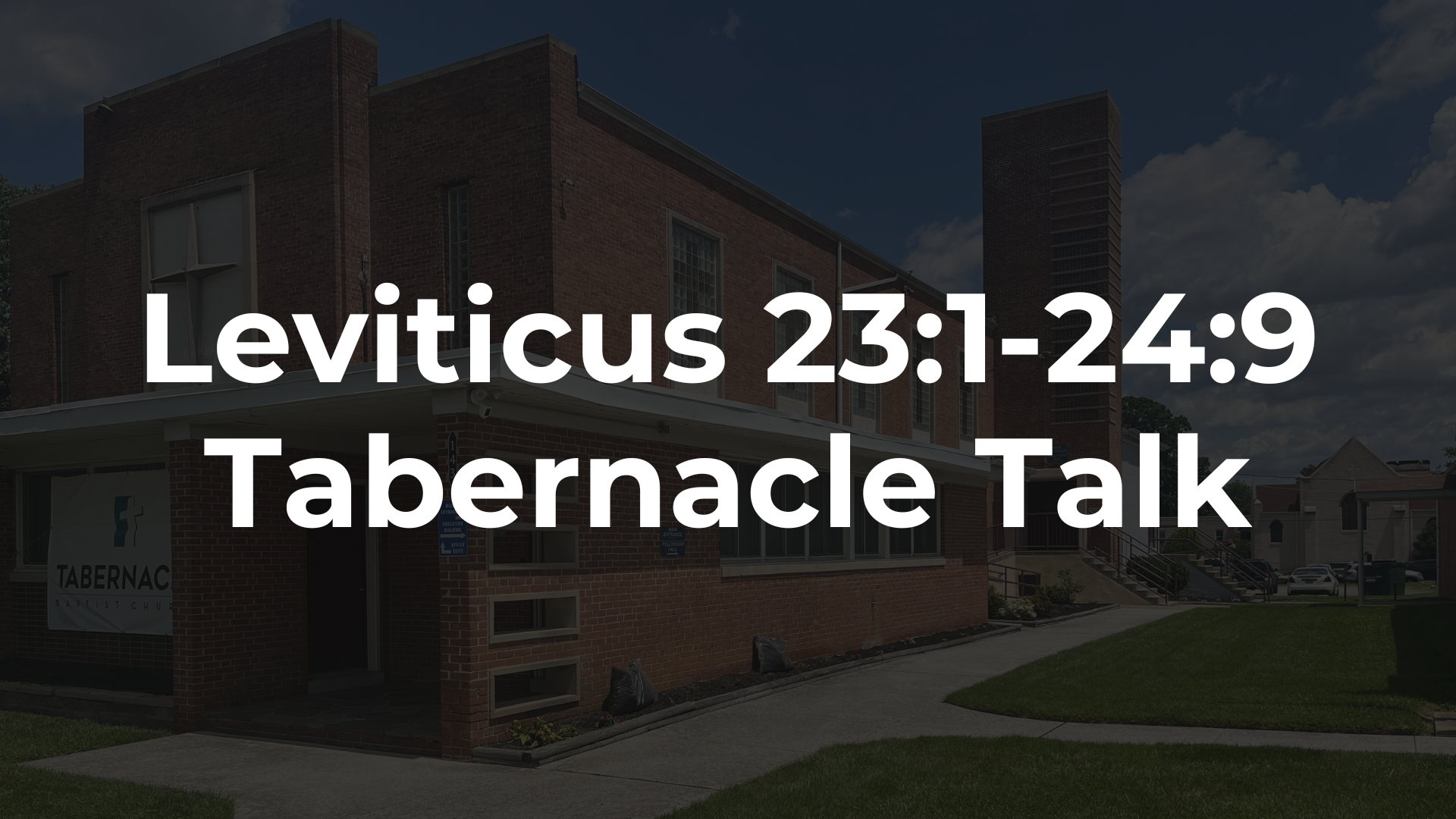 Leviticus 23:1-24:9 - Party Time With God