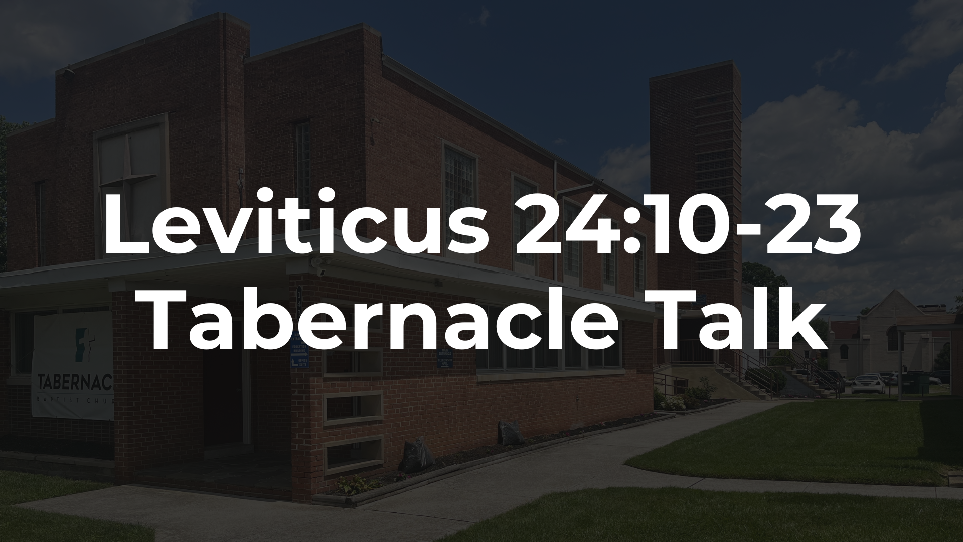 Leviticus 24:10-23 - Blaspheming God’s Name