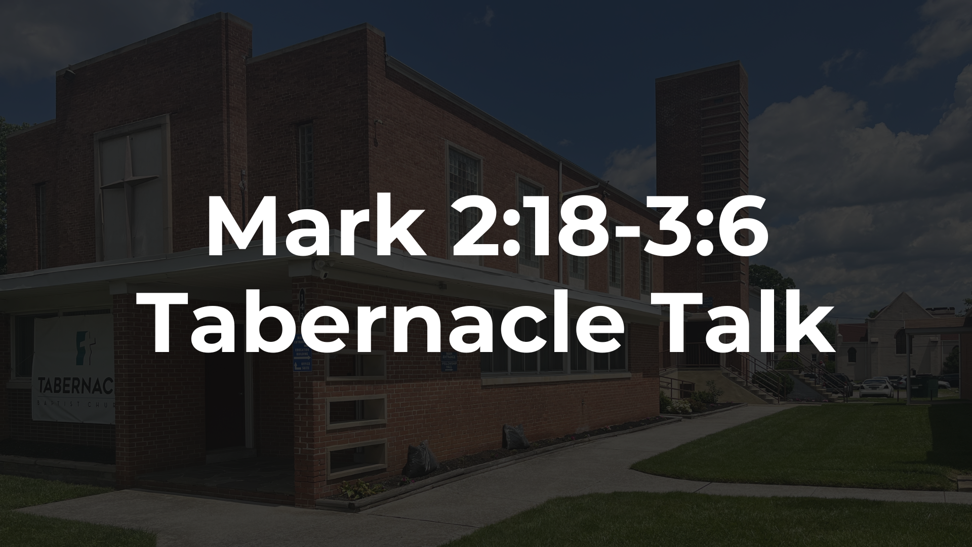 Mark 2:18-3:6 - People, Not Procedures, Are The Point