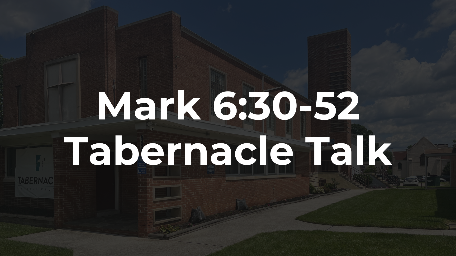 Mark 6:30-52 - Bread Baker and Water Walker