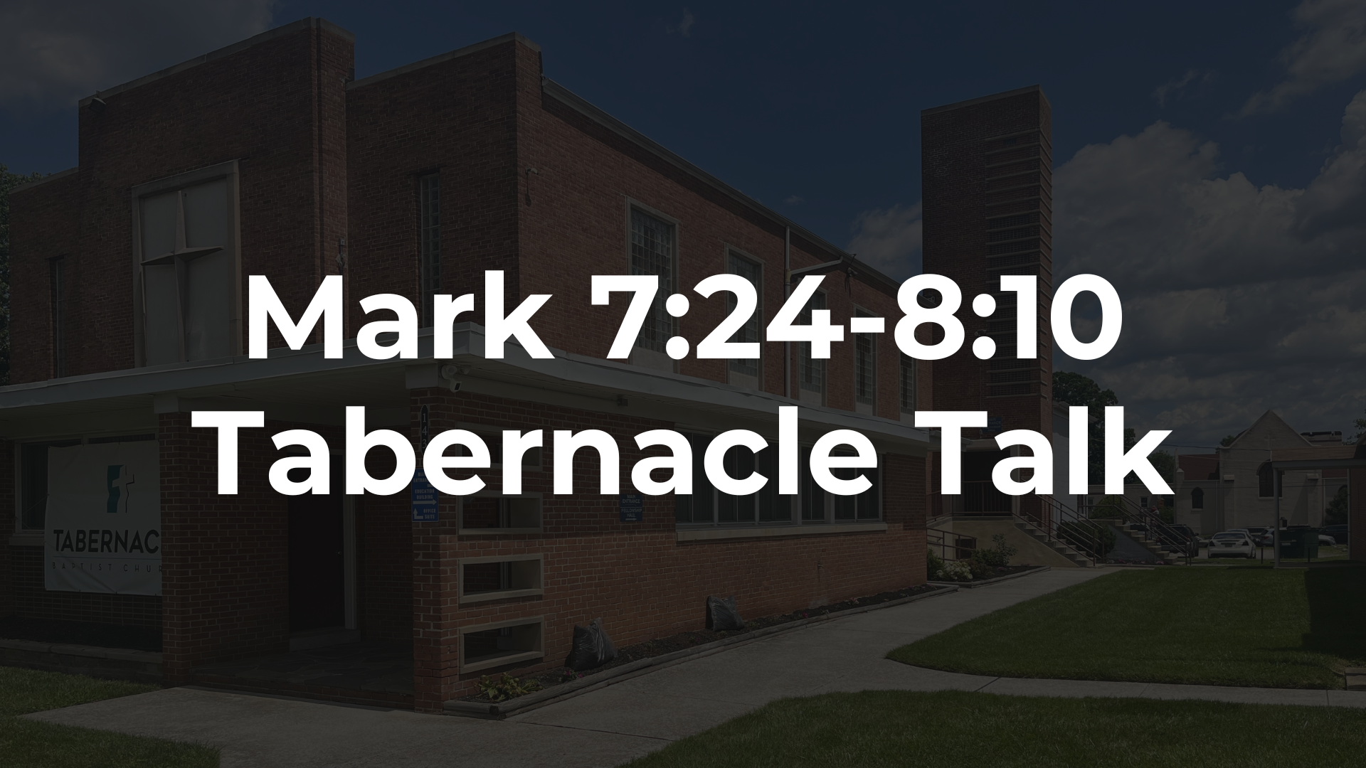 Mark 7:24-8:10 - Dogs and Dinner and the Deaf