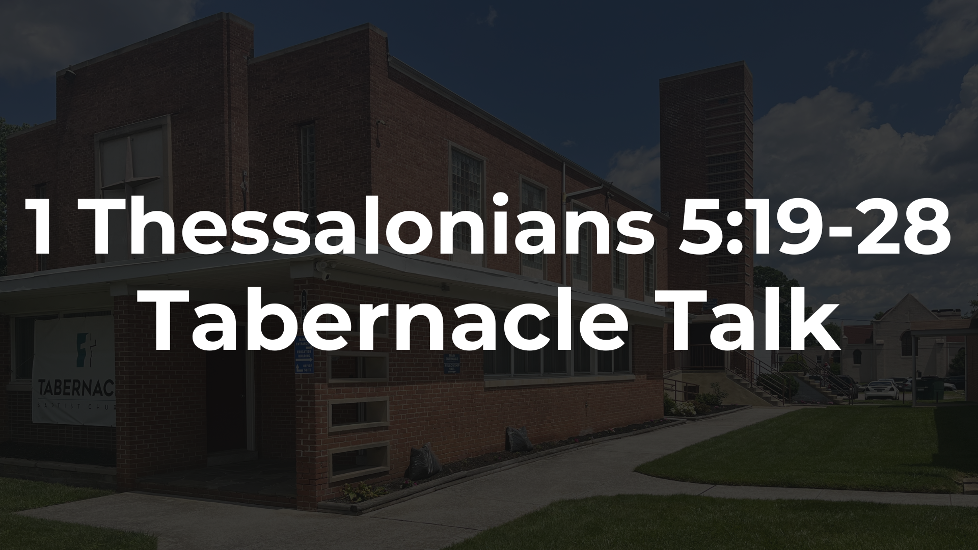 1 Thessalonians 5:19-28 - Testing Podcasts and Kissing Christians