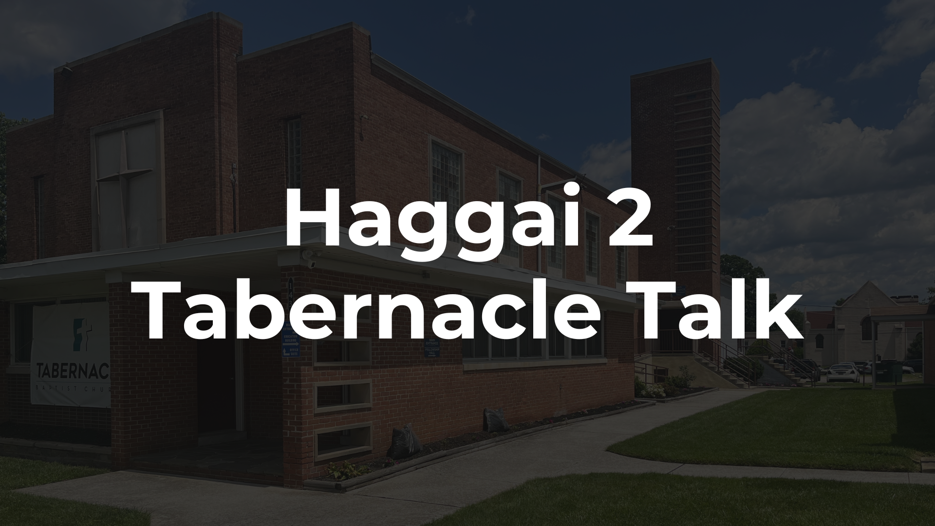 Haggai 2 - Little Temple and a Big God