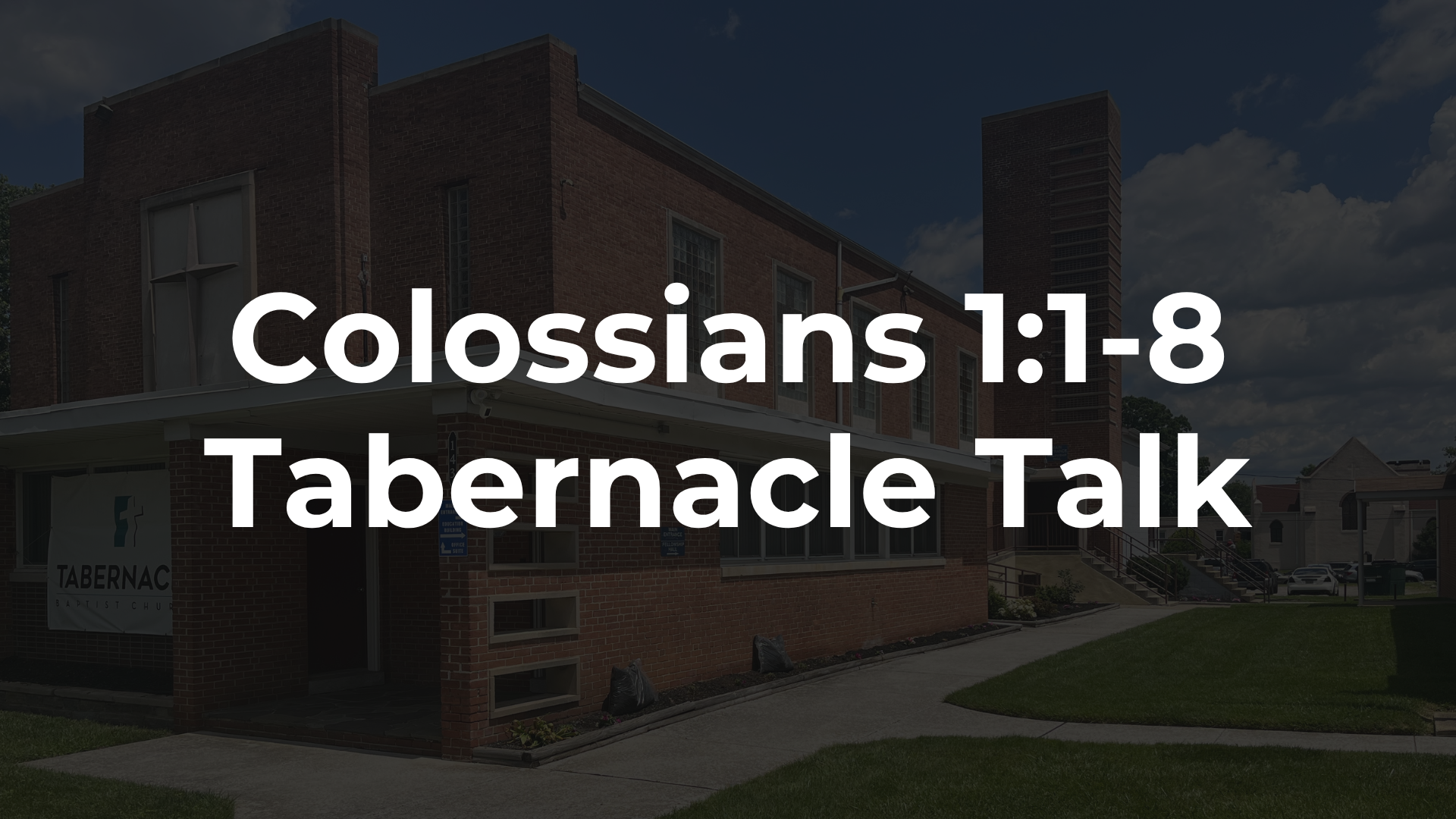 Colossians 1:1-8 - Thankfulness in Trials