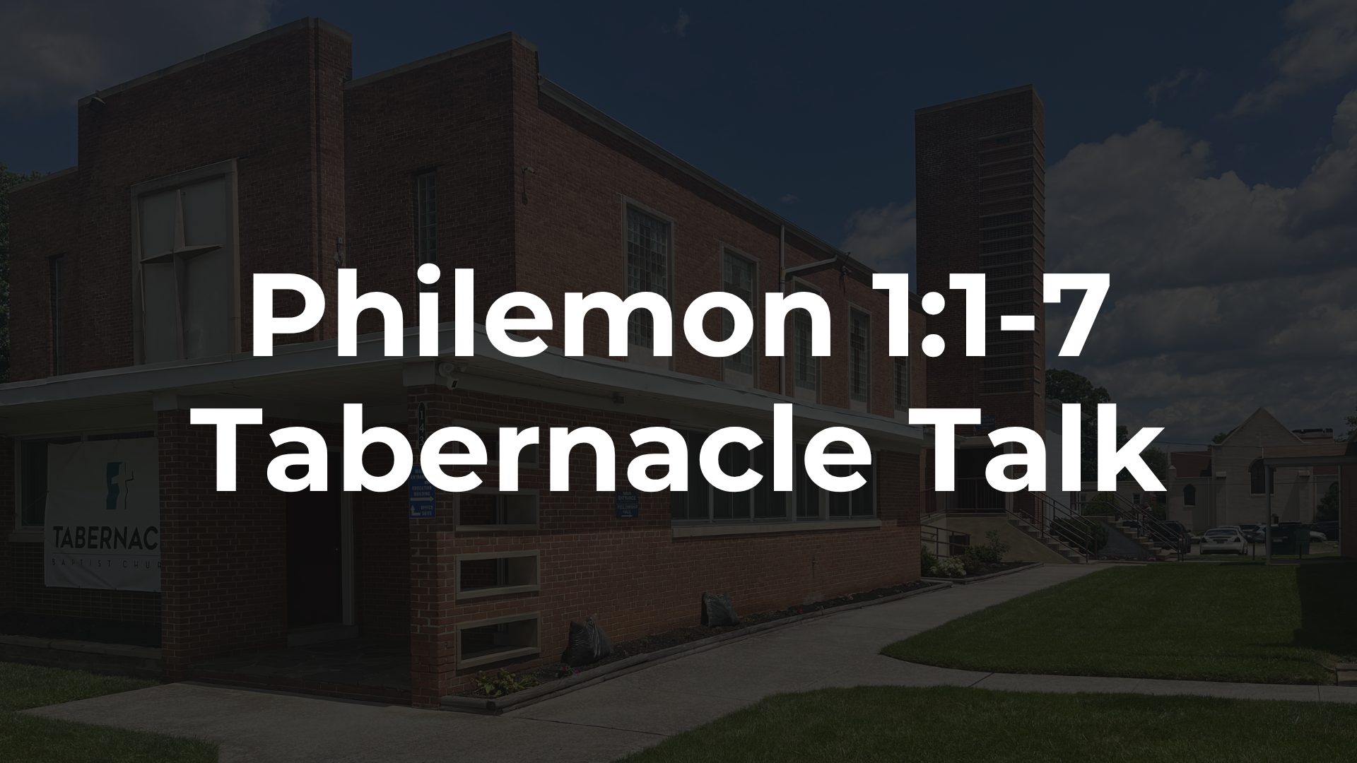 Philemon 1:1-7 - New Book and a New Background