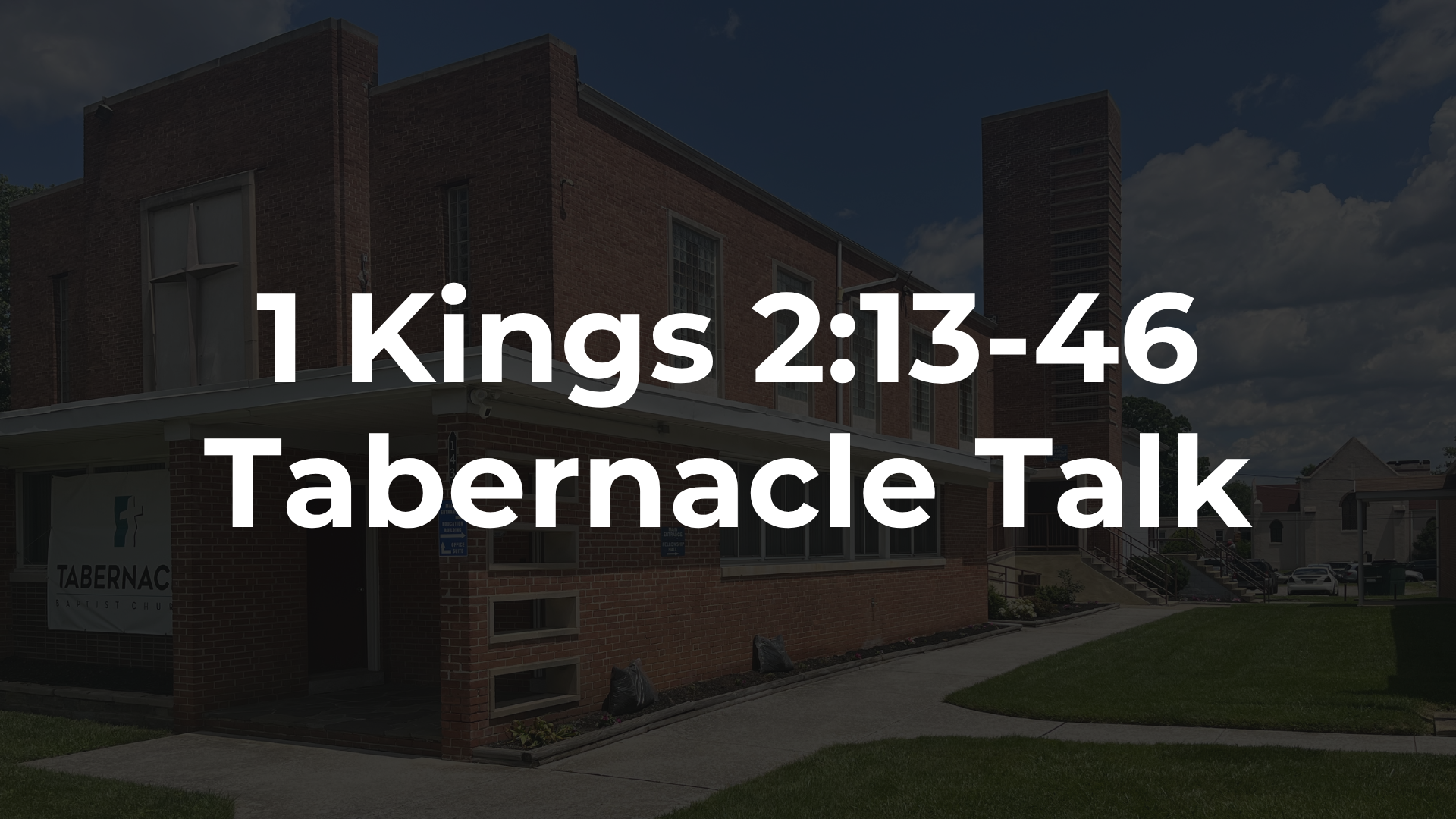 1 Kings 2:13-46 - King Solomon Is Taking Care Of Business