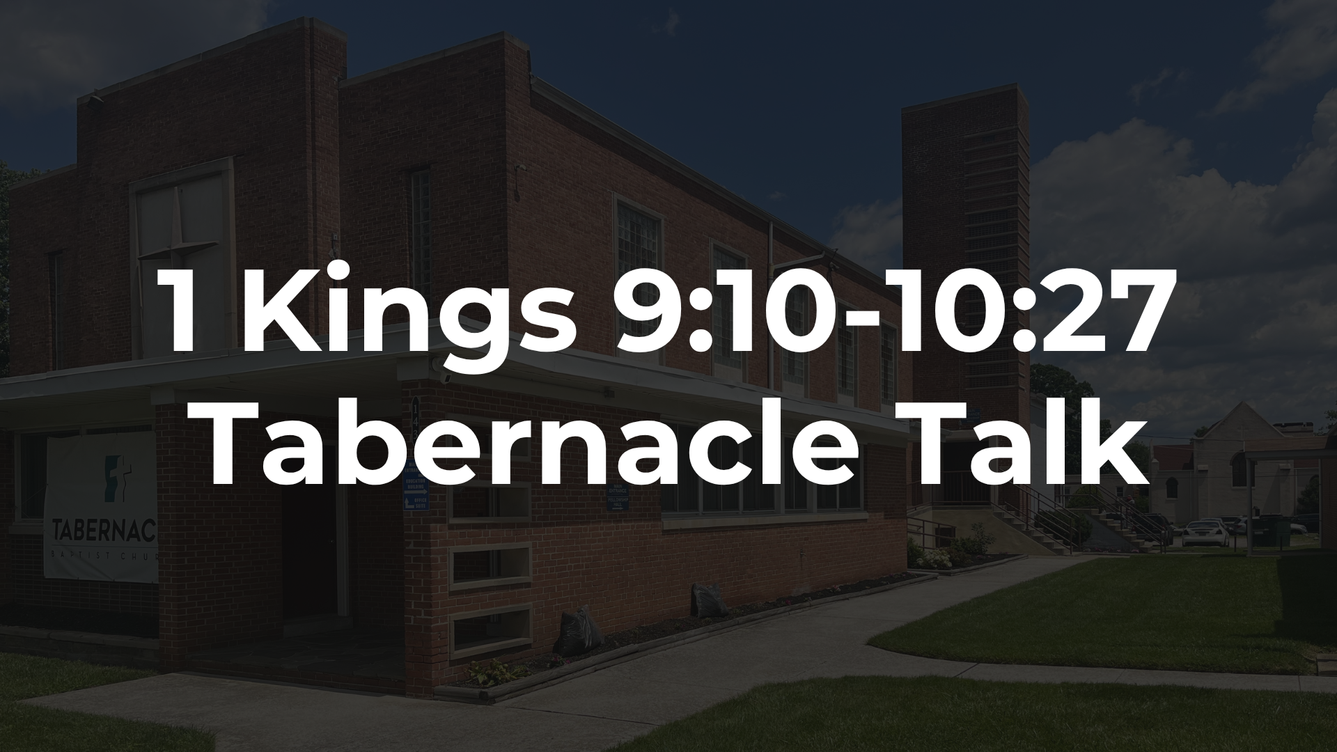 1 Kings 9:10-10:27 - Solomon’s Big Brain