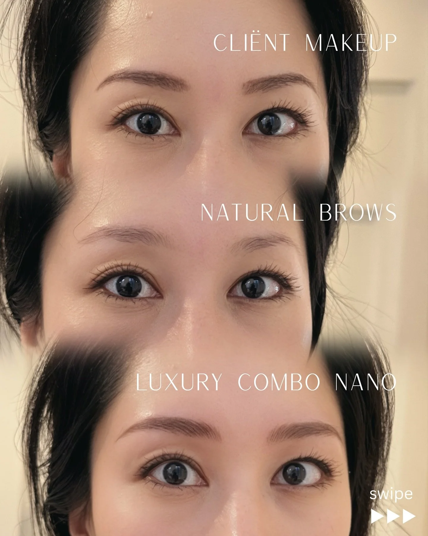 /
⚫︎・LUXURY COMBO NANO HAIRSTROKE・⚫︎

Unleash the elegance of flawlessly sculpted eyebrows with our expert Nano Brows, Powder Brows and Microblading techniques. Experience the allure of flawlessly defined arches that remain smudge-proof and waterproo