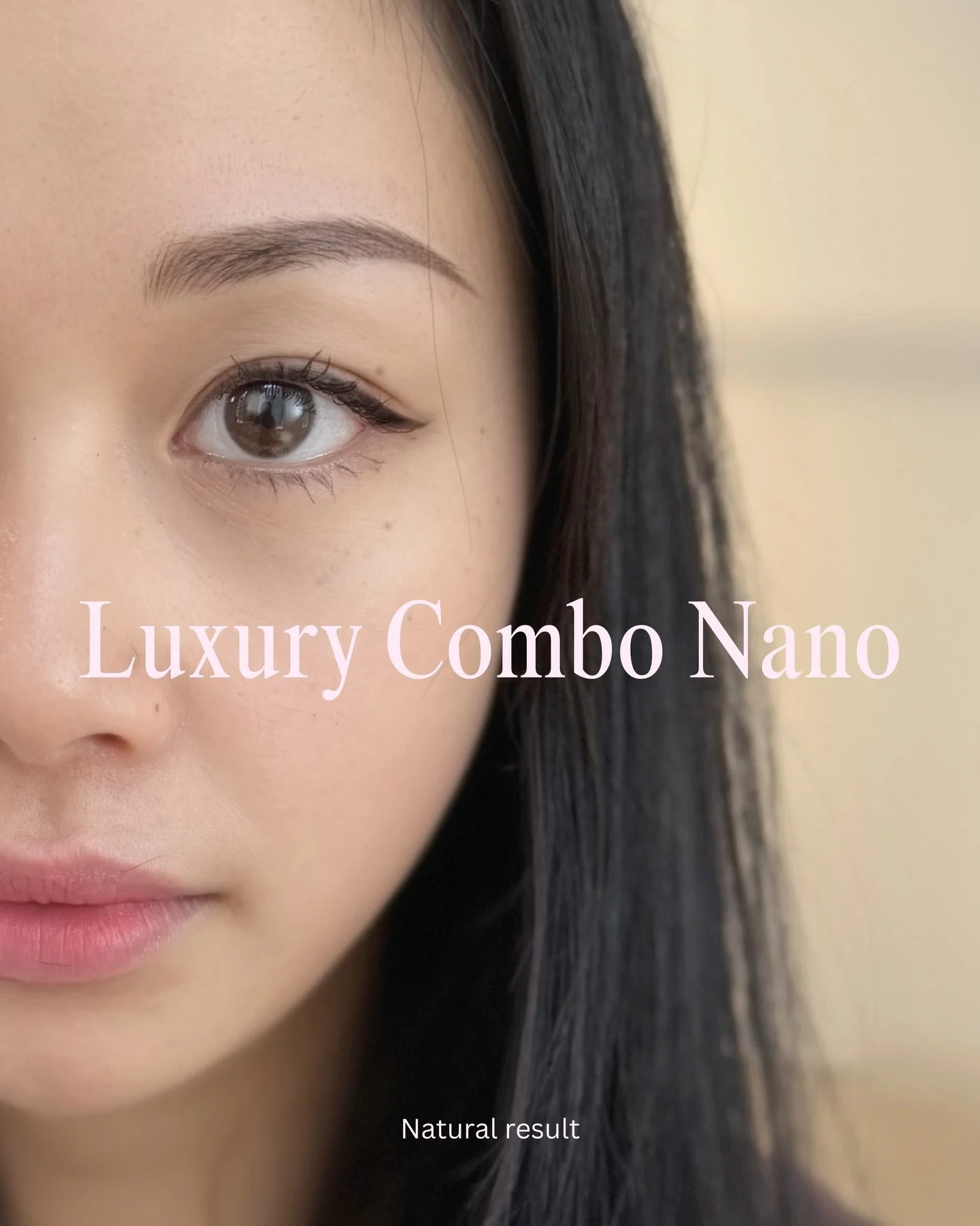 /
Using a custom-made combination technique, we created a slimmer brow&mdash;defining the shape while maintaining a soft, fluffy texture.

The result is effortlessly natural and beautifully balanced.

Imagine waking up every morning with brows like t