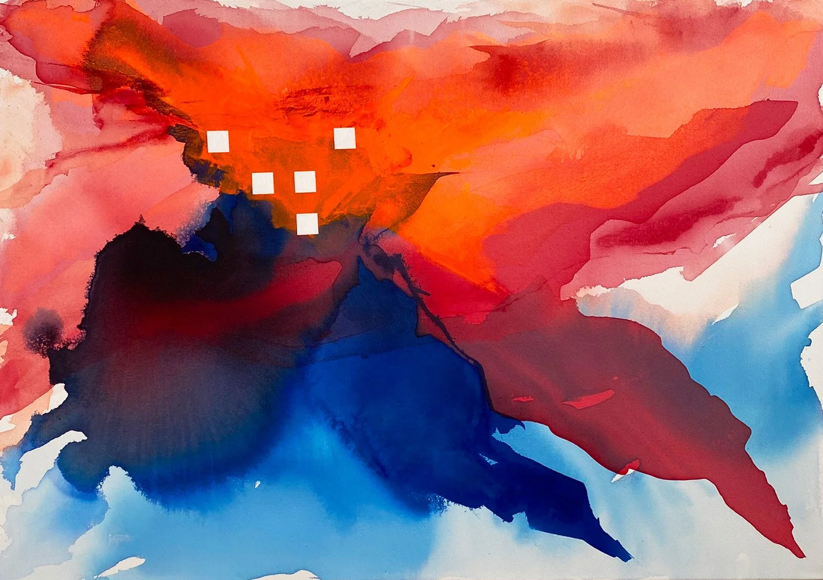 'Sparrows' - 100 x 70 cm