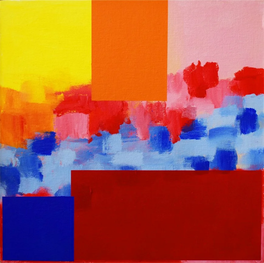 'Summer In My Parents' Garden II' - 30 x 30 cm