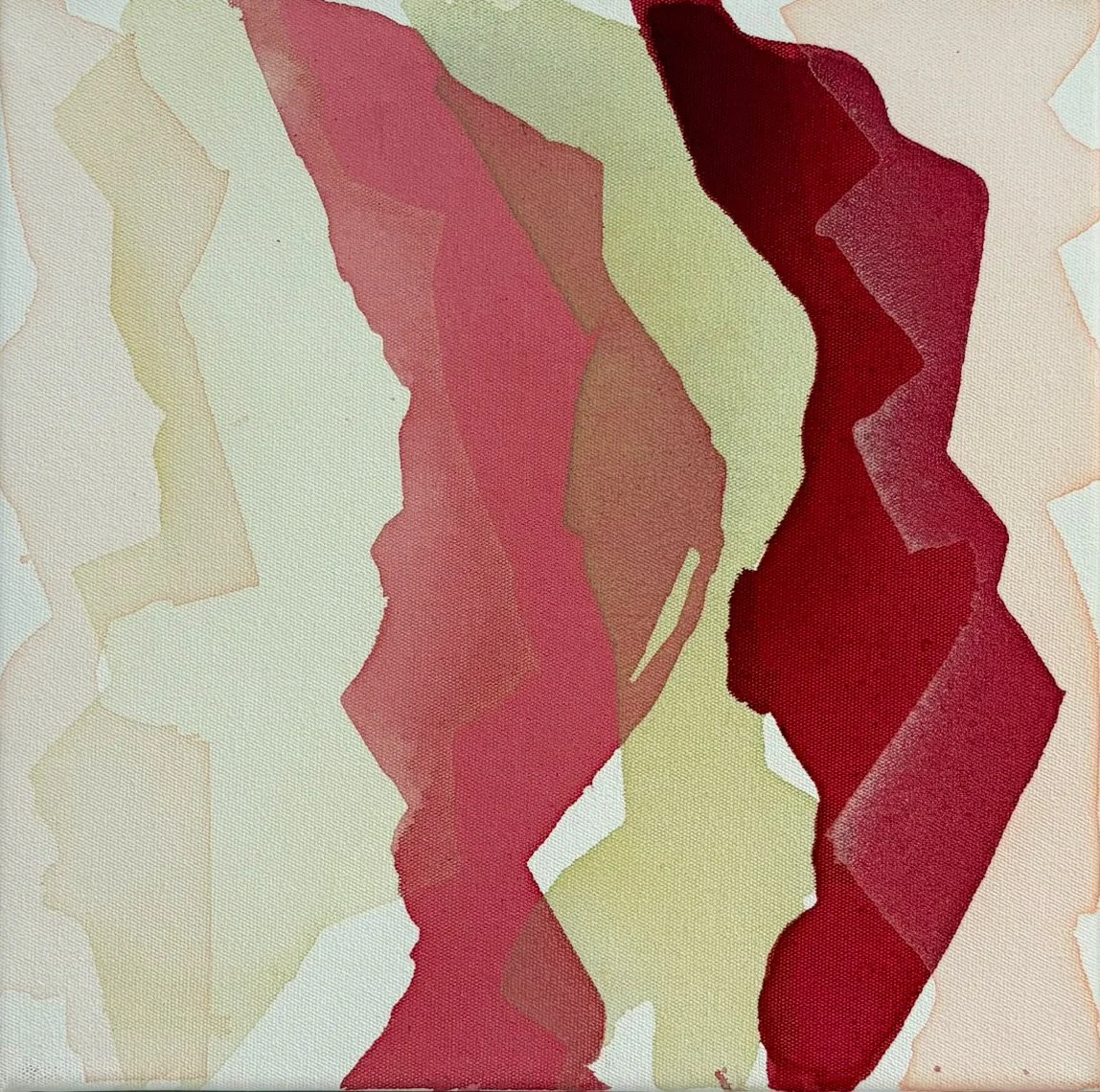 'Standing In Line' = 30 x 30 cm / 12×12 in