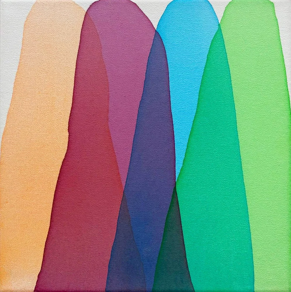 'Hanging Out With Friends' - 30 x 30 cm / 12×12 in