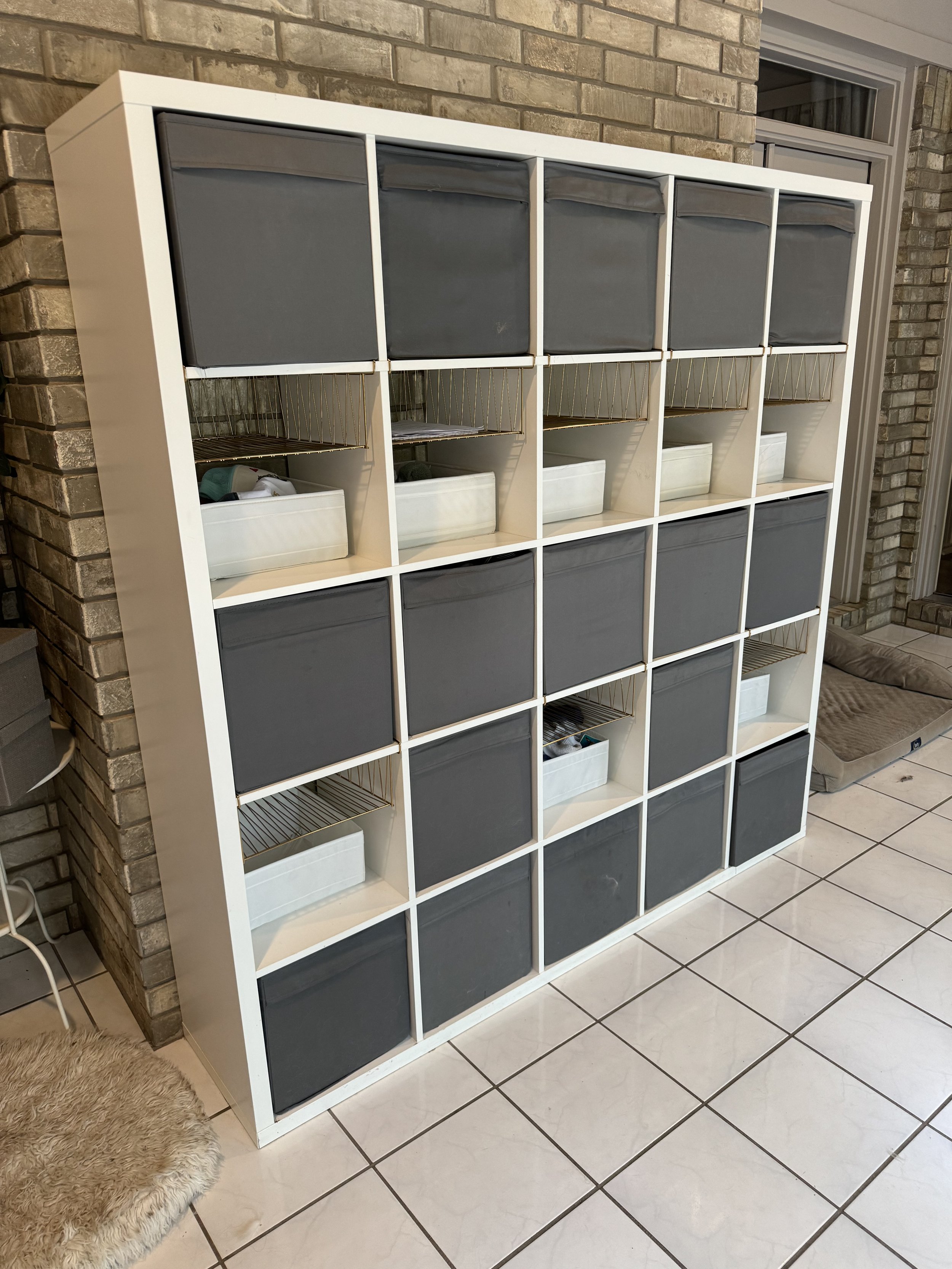 Neatly Organized Mudroom with Cubbies and Bins-East-Texas.JPG
