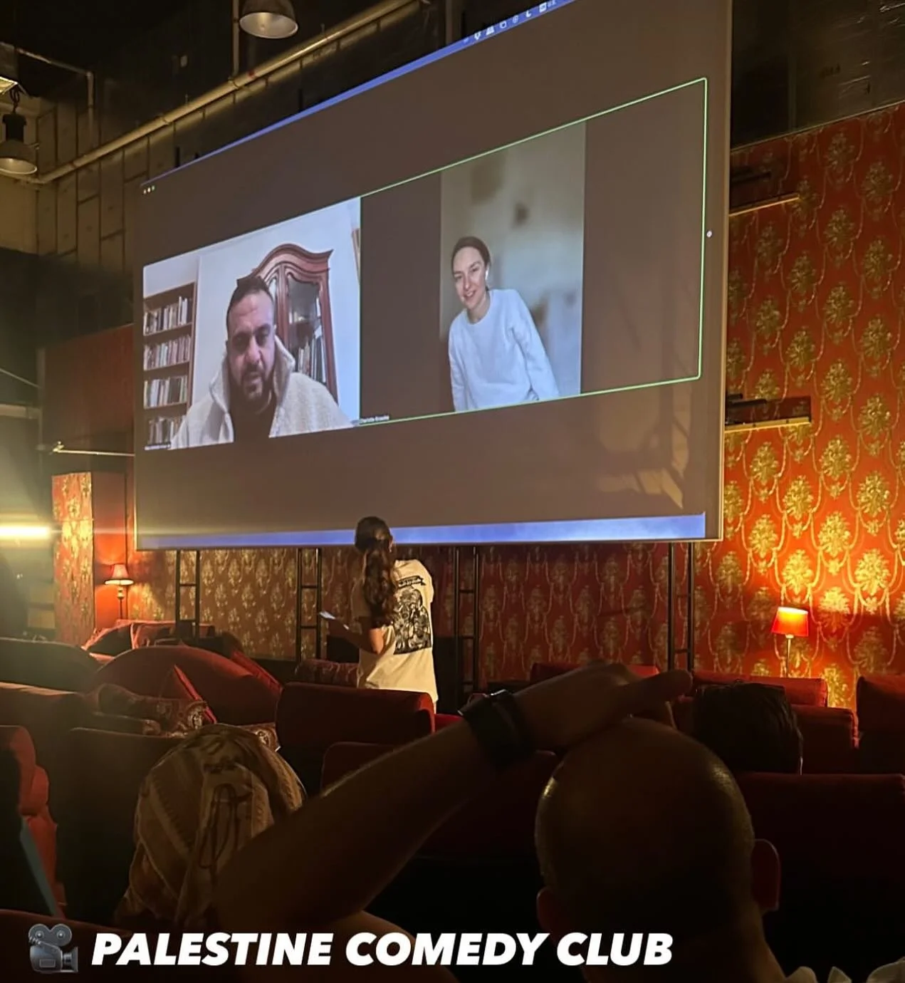 Thank you @cinemaakil for the great chat with @alaashehada_ and @lottie_knowles 
It has been wonderful to receive such kind messages from audience members. 
See @palestinecomedyclub.film in UK cinemas from Feb 27th!
 Link in bio