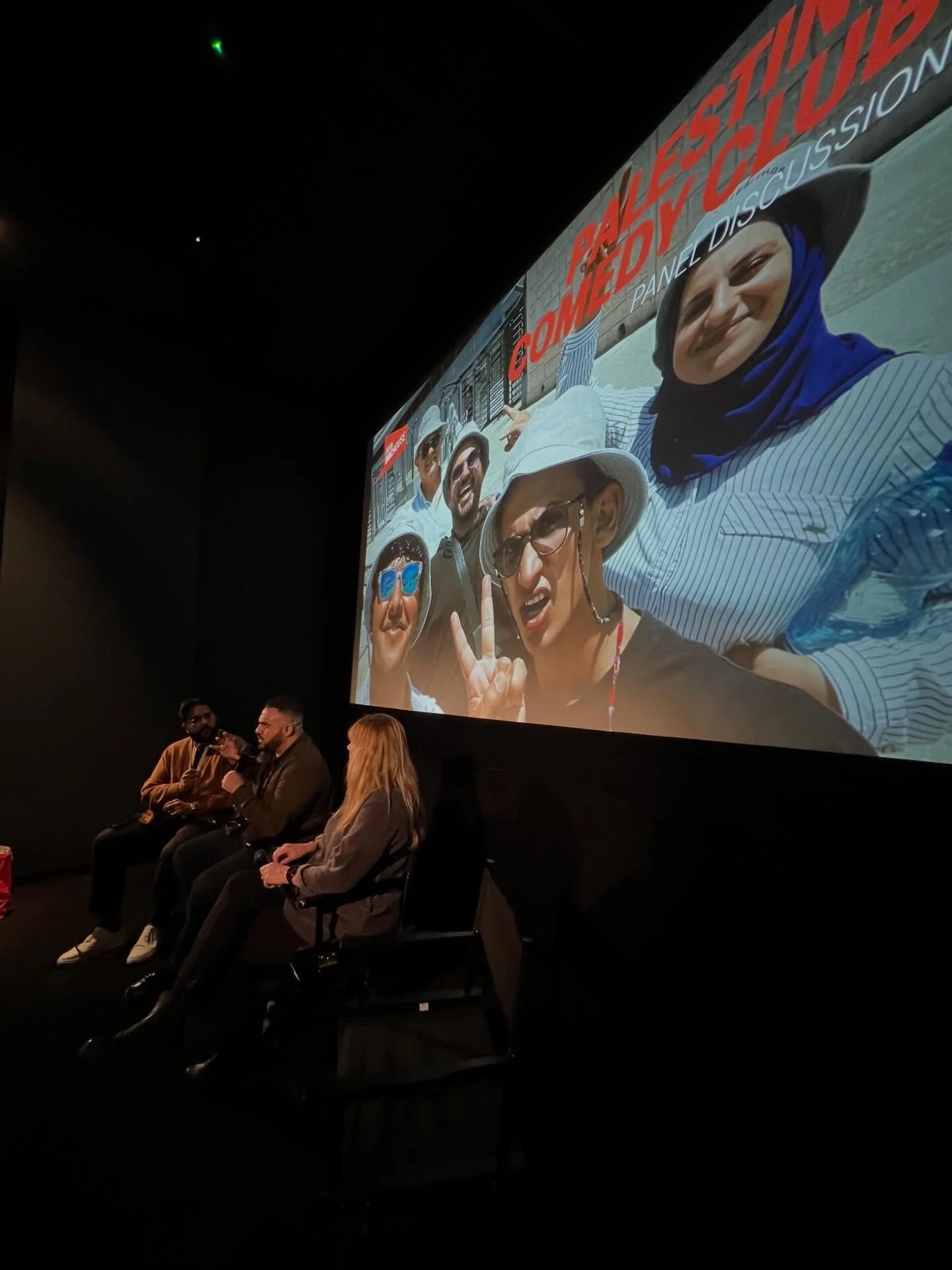 Thank you @eshaanakbar for a fantastic Q&amp;A at the @palestinecomedyclub.film screening @berthadochouse tonight! 

Great questions, great vibe, great audience. 

#Leicester, we are coming to you next! See you at the @phoenixleic cinema at 8.30pm fo