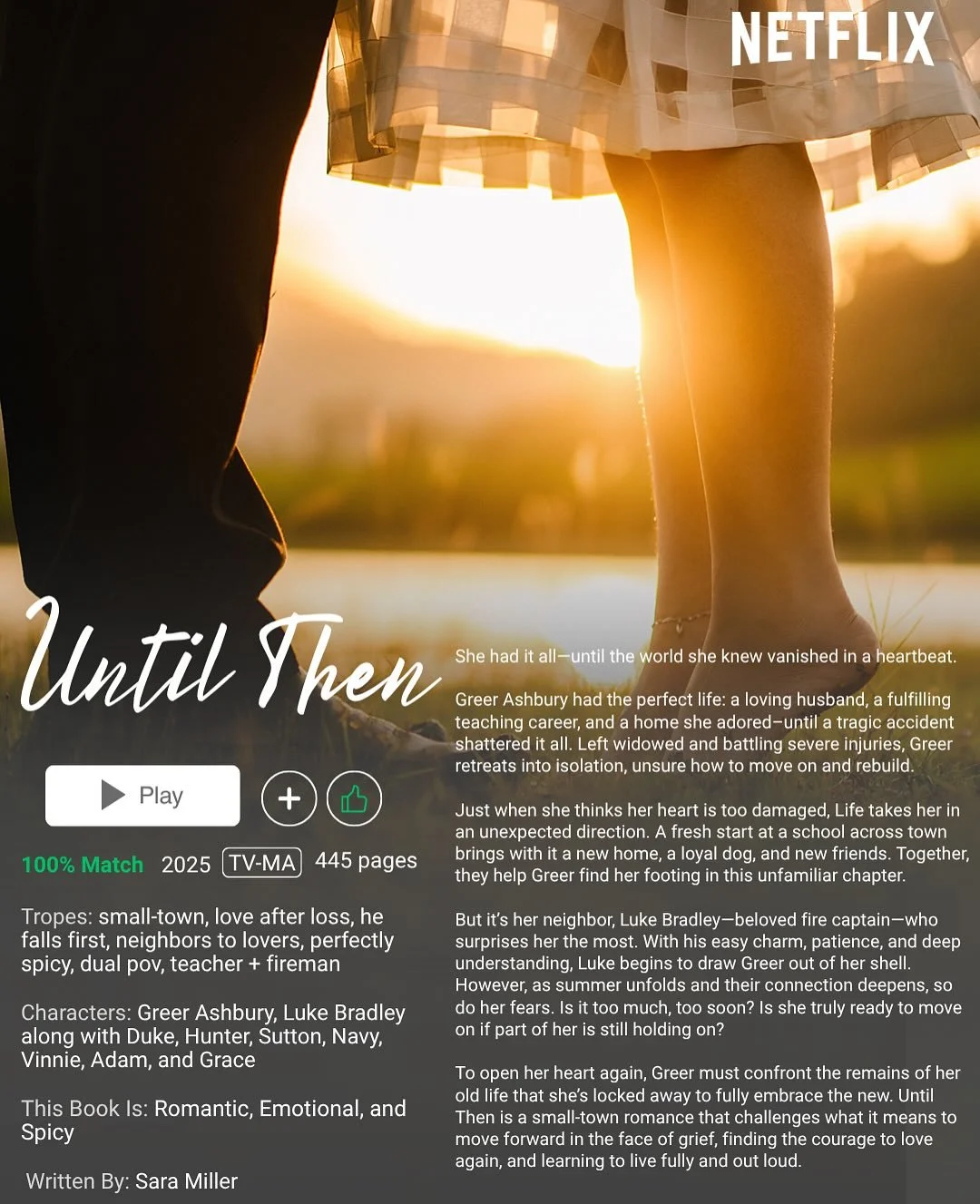 Making weekend plans?

Might I suggest a little Netflix &amp; chill? 

Until Then is available now in paperback and kindle unlimited.

Love Ya, Mean It! 💛