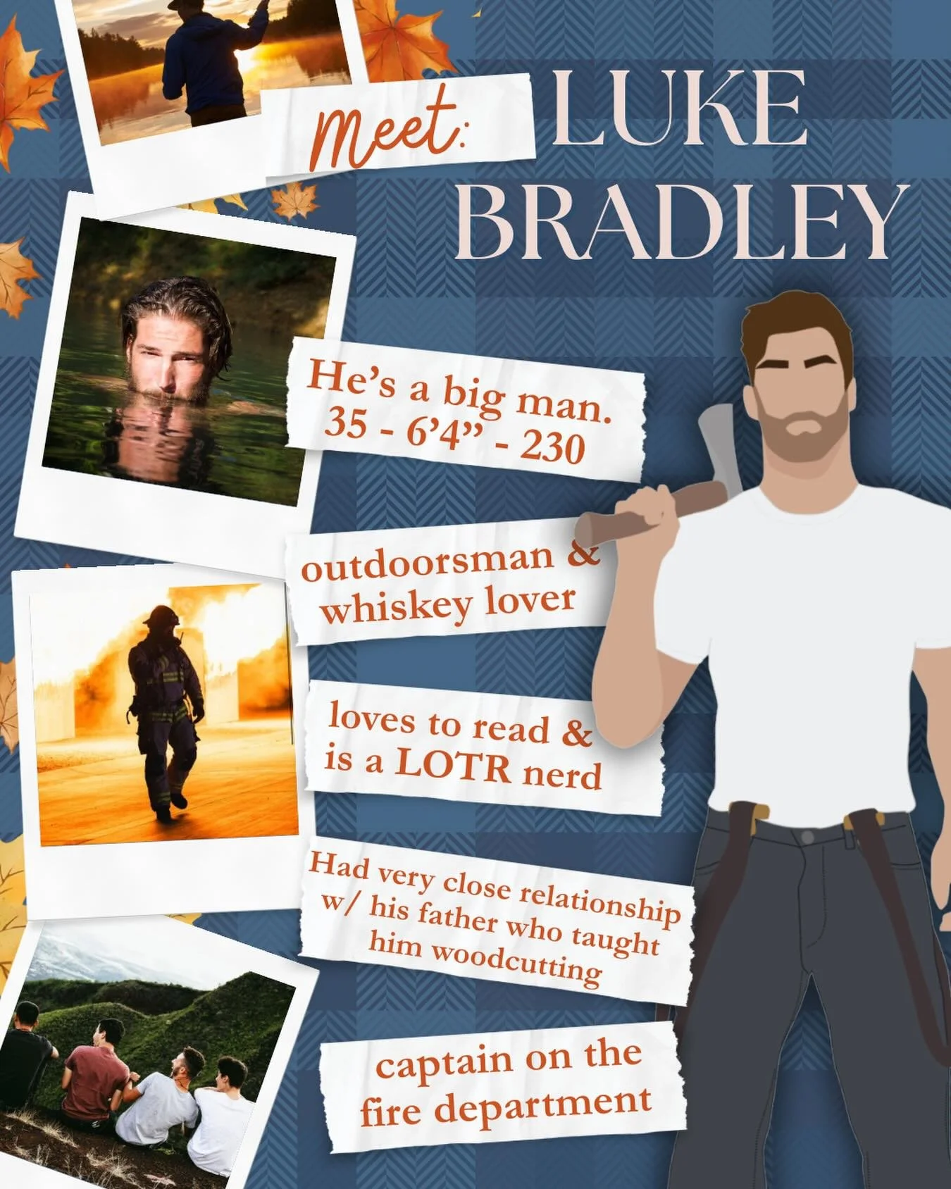 Two for one special because I want them next to each other!!

Luke is the kind of hero who doesn&rsquo;t call himself one. Helpful to a fault, loyal to the core, and slowly realizing he&rsquo;s worthy of the kind of love he gives away so freely.

📖 