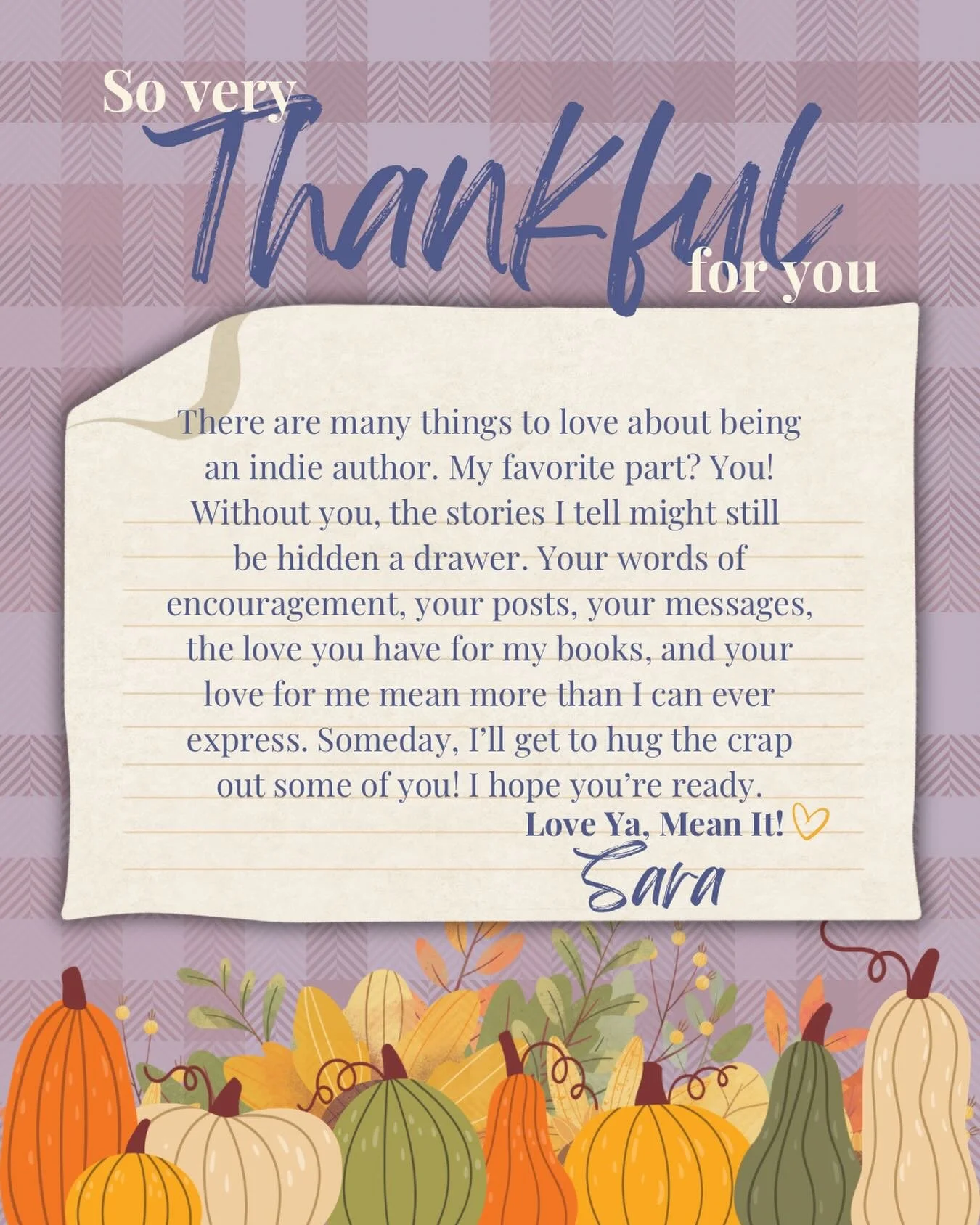 To all of you&hellip;
Thank you.
I am so blessed to know you.
XO