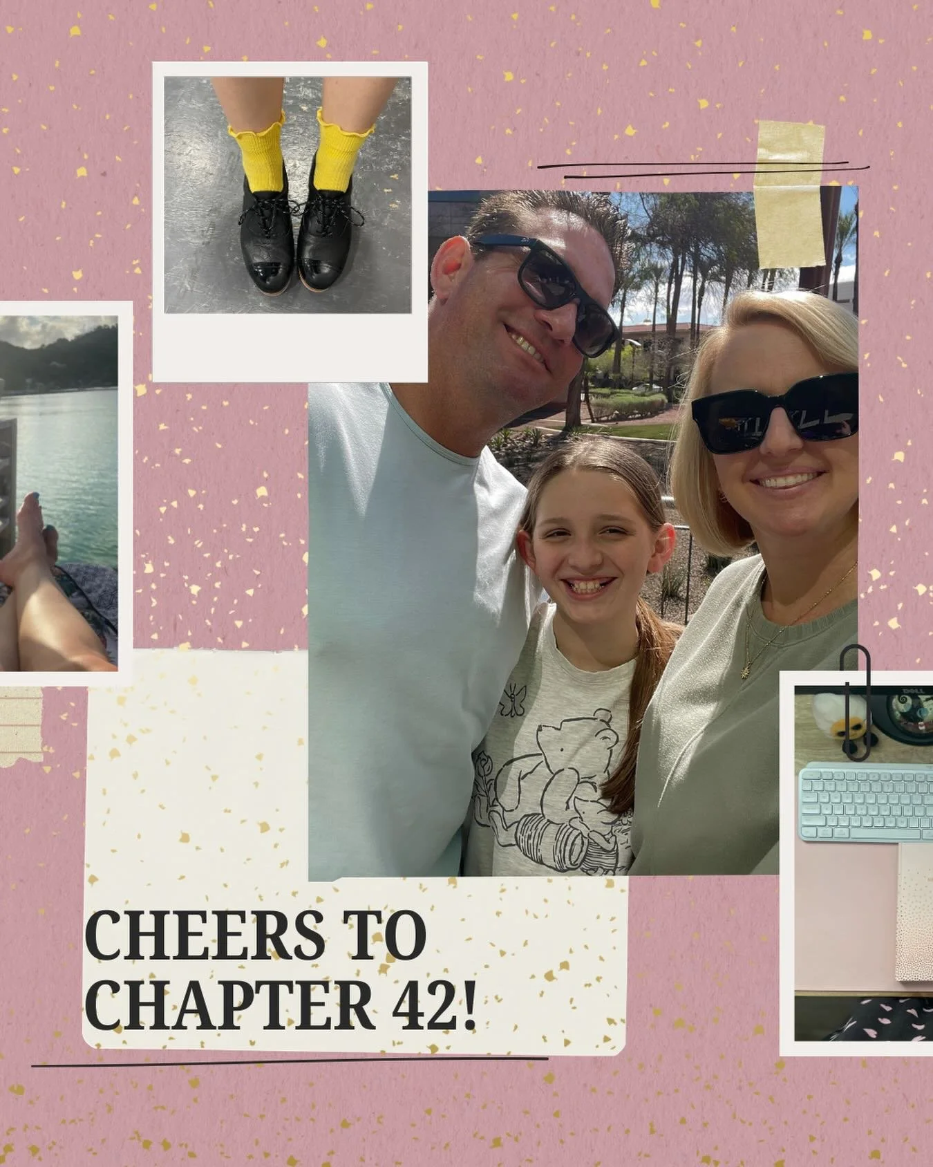 Here&rsquo;s to 42 trips around the sun!

This past year has been the best &amp; most challenging year of my life.

I published my first book.
Fell in love with middle school ELA.
Celebrated 20 years of marriage.
Traveled to Tahiti, Moorea, &amp; Bor