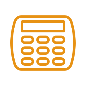 Icon of an alarm keypad
