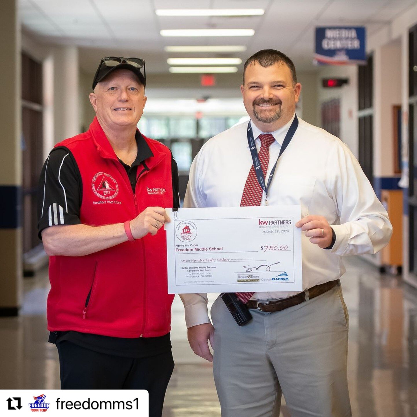 Happy to help you all in any way we can, and thanks for having us! 😊
#Repost @freedomms1
・・・
A big thank you to EF2 Realty Team with Keller Williams. They sponsored our February Professional Development. The training was catered by Moe&rsquo;s South