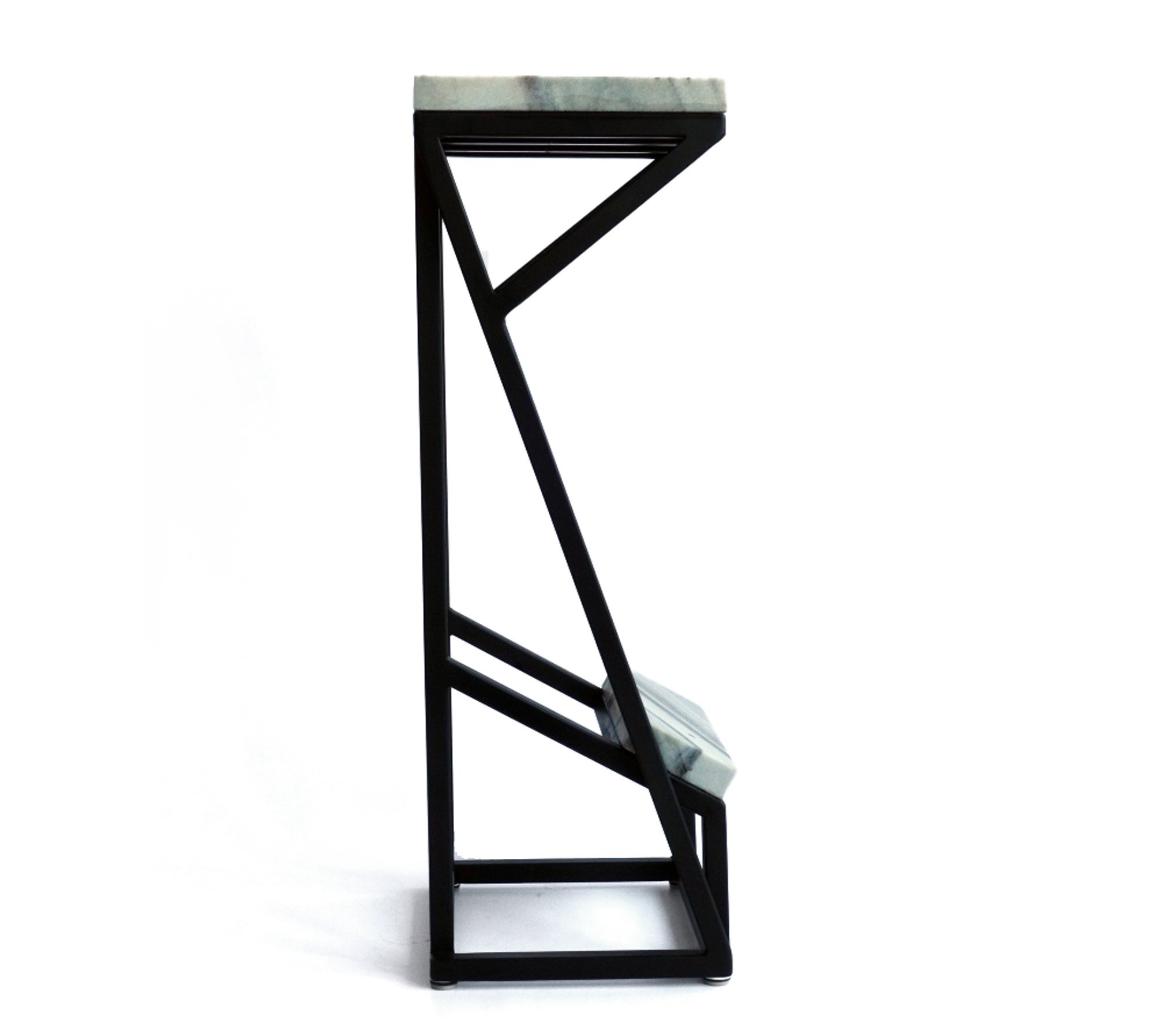 Penguin Bar Stool
|Powder Coated Steel, Carrara Marble|
29.5”h x 12”d x 10”w
