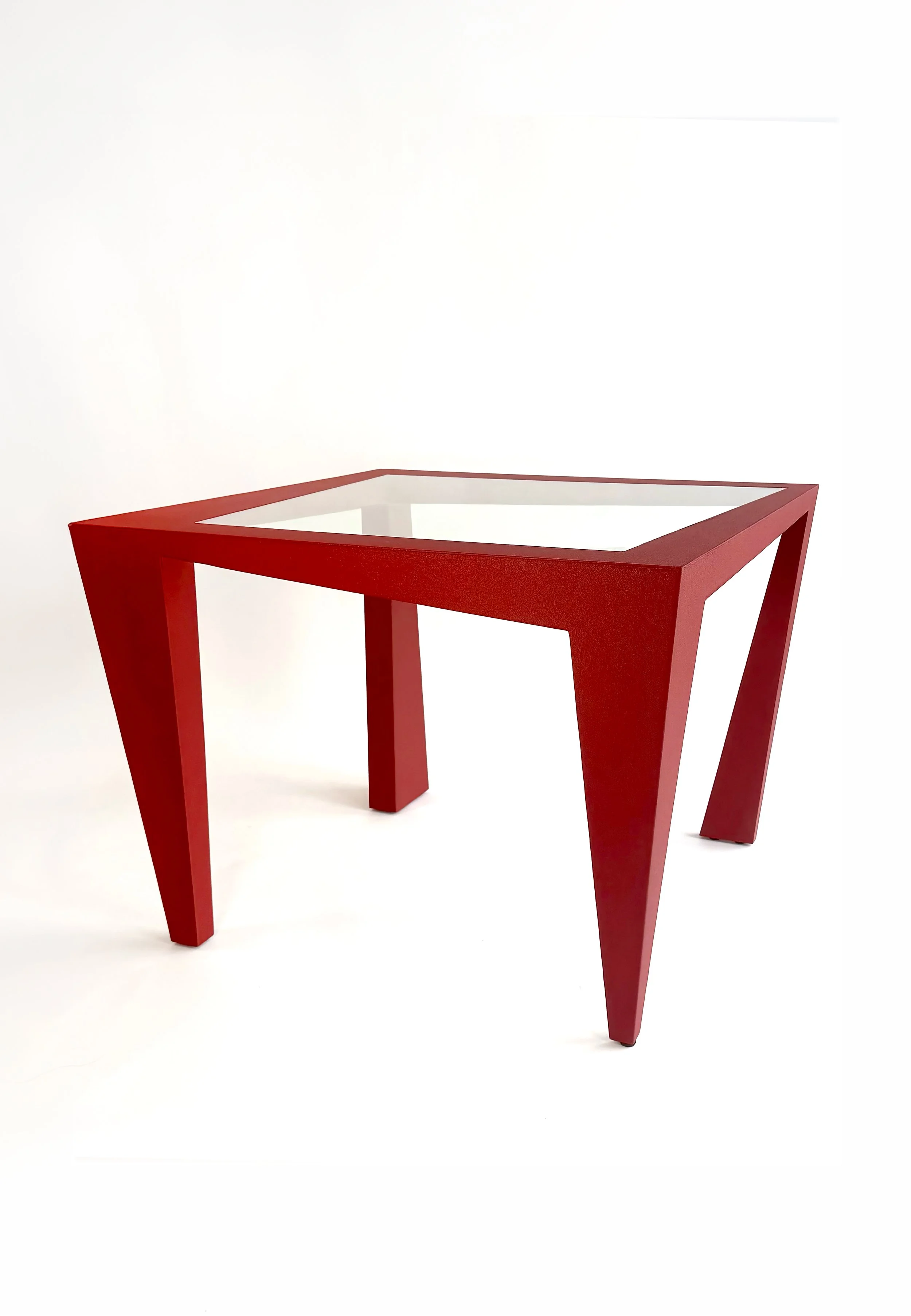 Powder Coated Steel, Glass
40"W x 40"D x 30.25"H