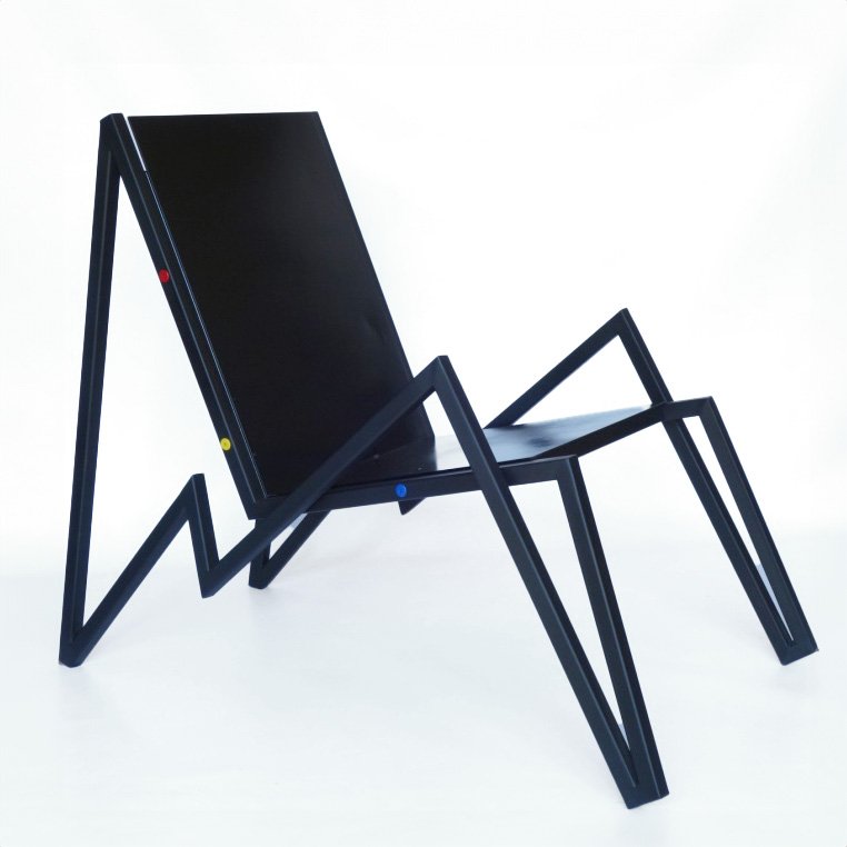 The Alto Lounge Chair is a minimalist post-modern masterpiece, a jagged interpretation of a mountain peak vista. Its sculptural silhouette, handmade with compound angles, captures nature in a sleek and modern design.
Powder Coated Steel
33.5”H x 41