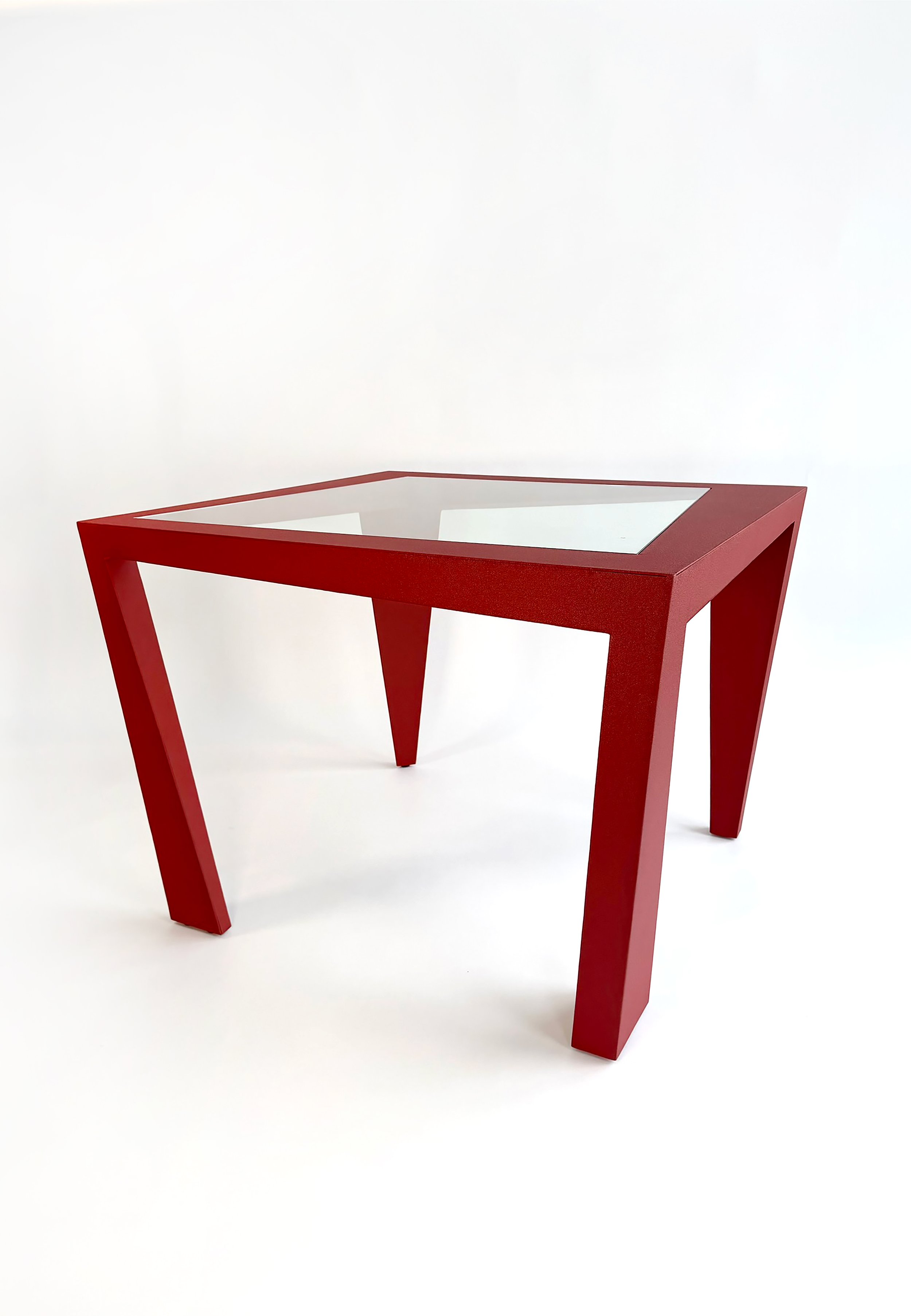 Powder Coated Steel, Glass
40"W x 40"D x 30.25"H