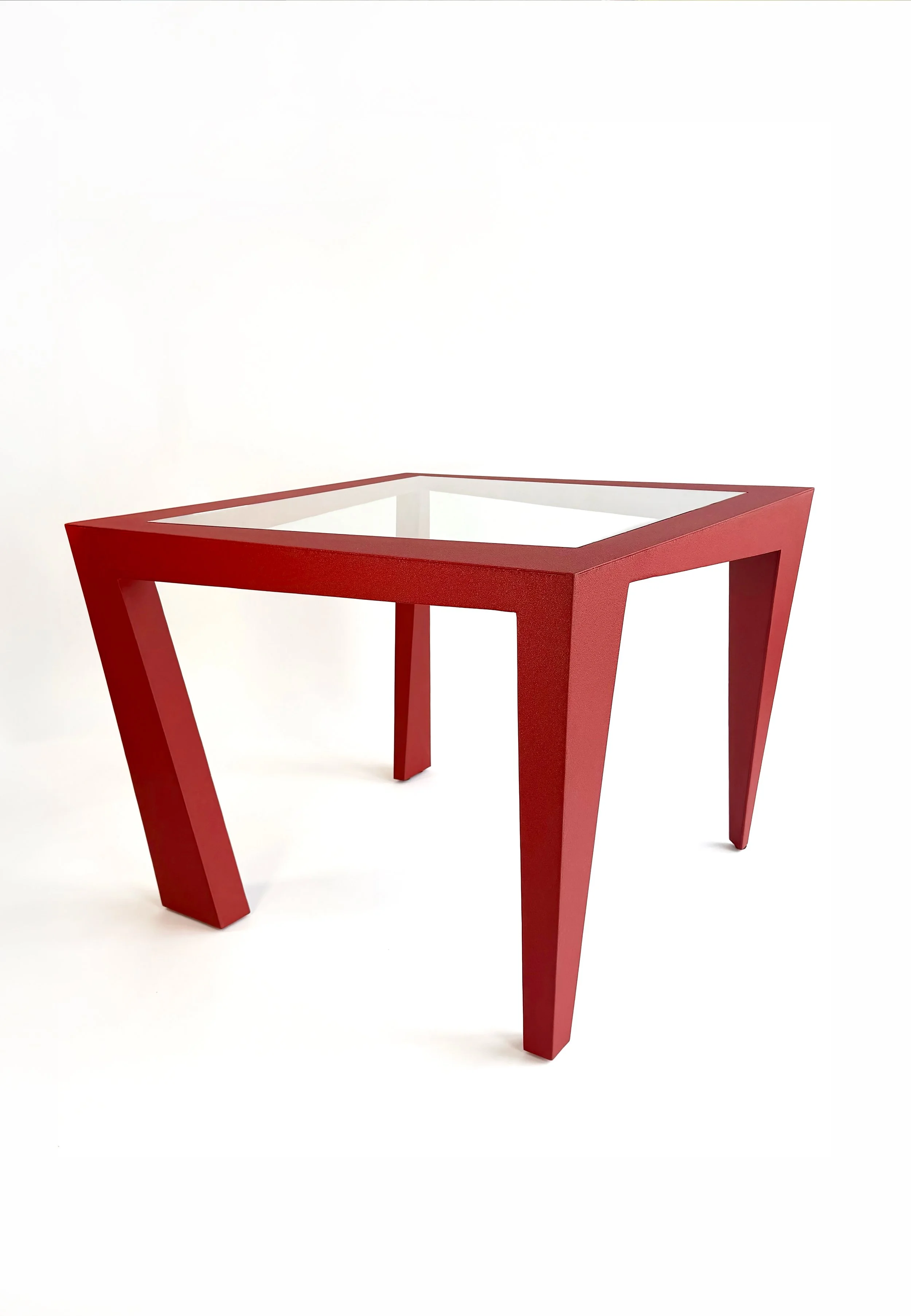 Powder Coated Steel, Glass
40"W x 40"D x 30.25"H