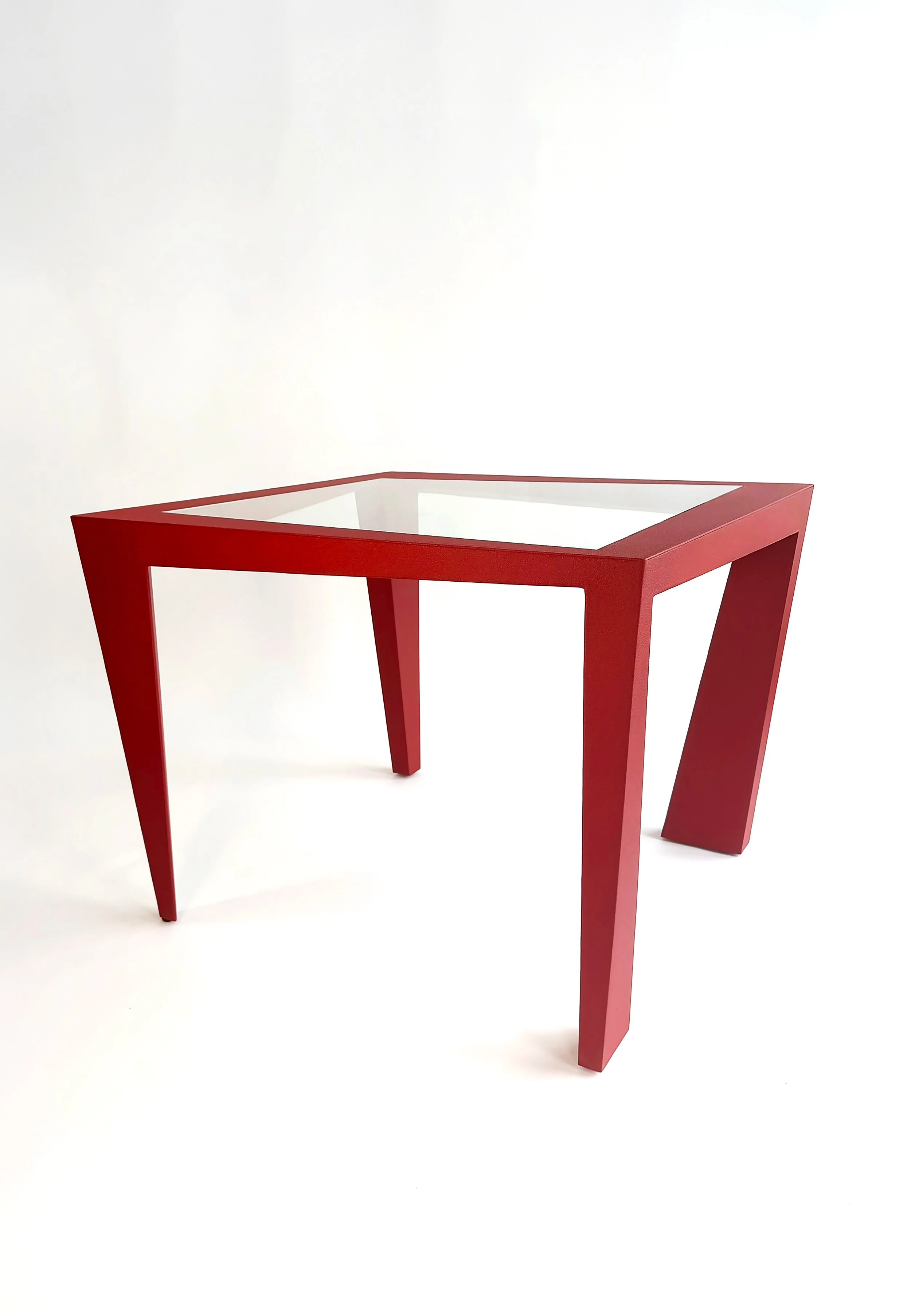 Powder Coated Steel, Glass
40"W x 40"D x 30.25"H