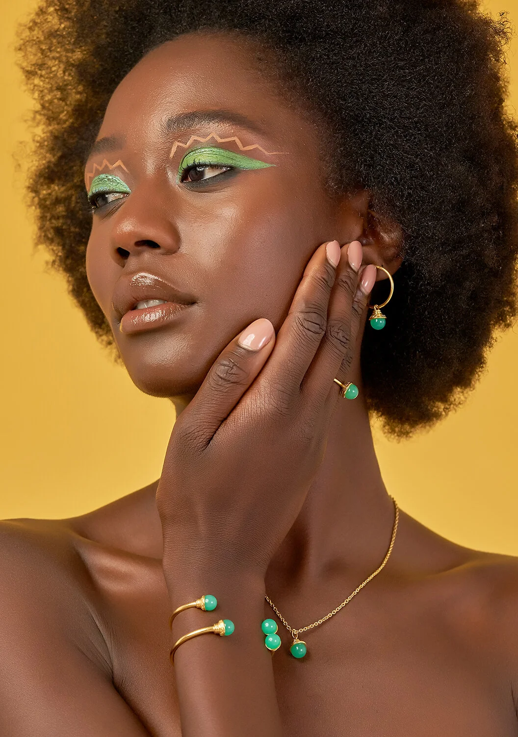 African jewellery shot in london