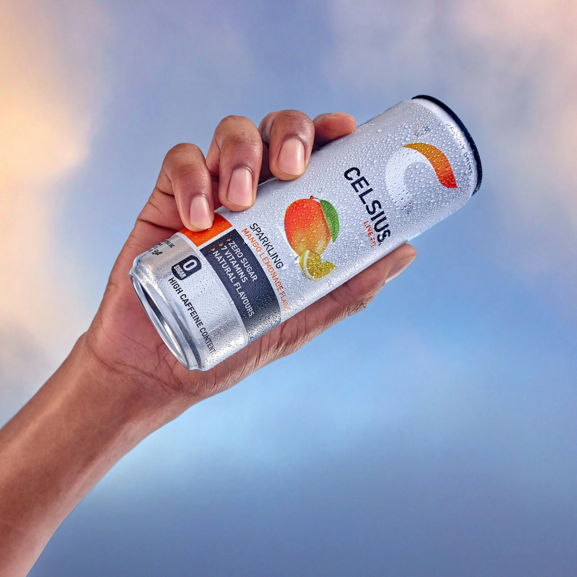 drinks can is lifted in the air lifestyle drinks product