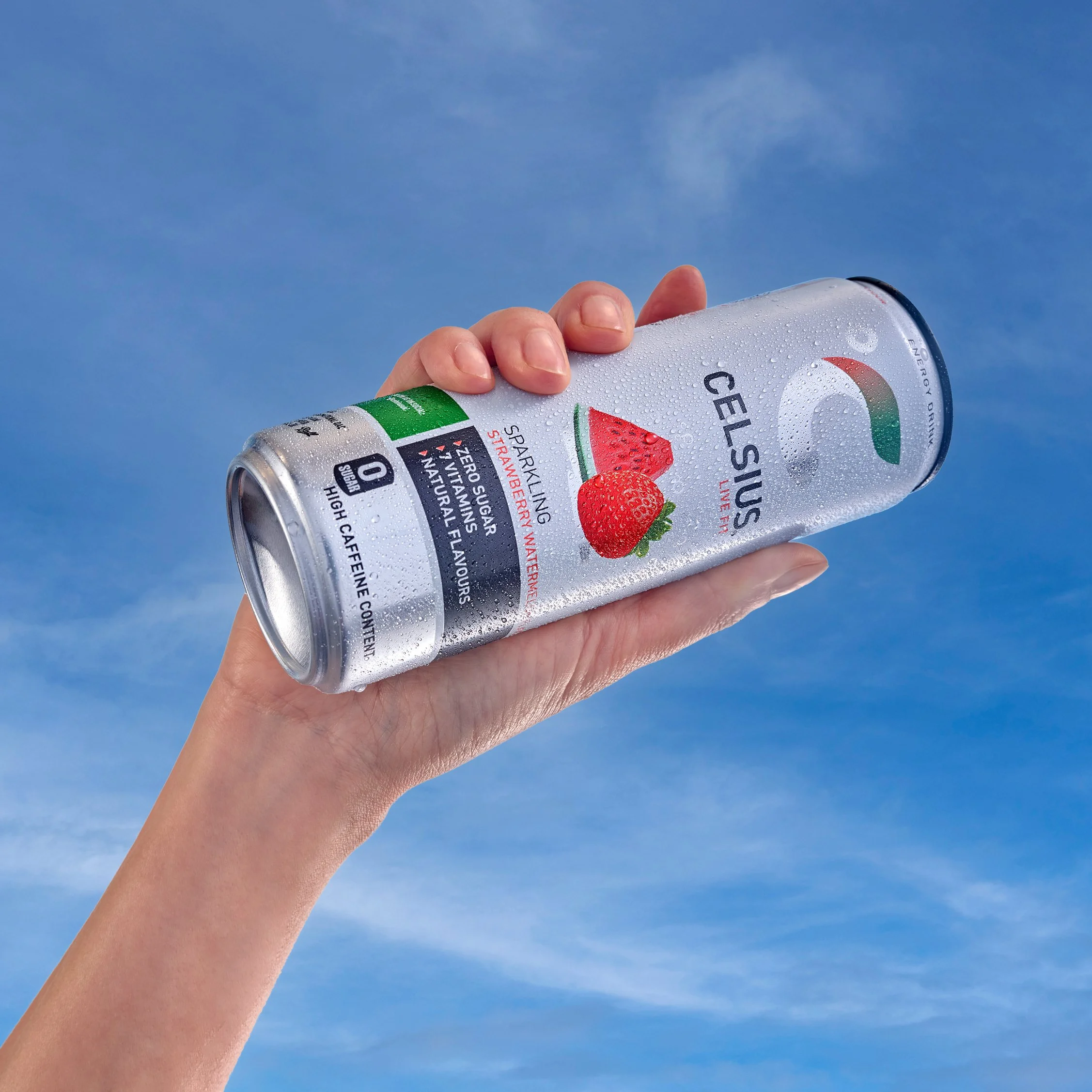 male hand reaching into the sky lifestyle product photography