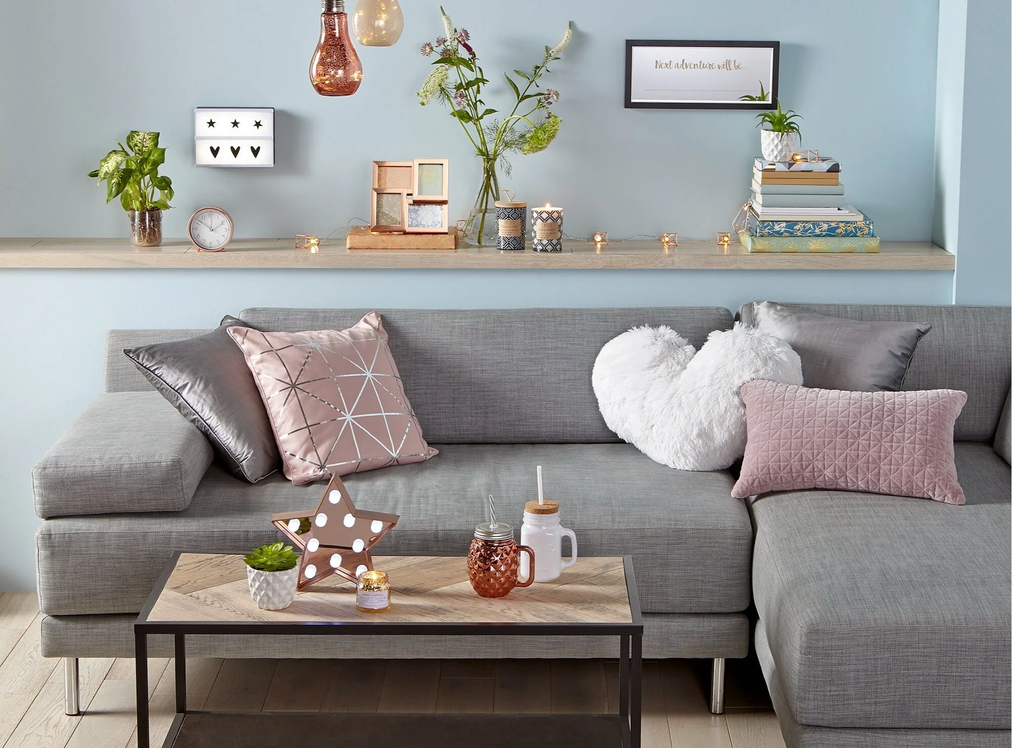 grey Sofa in a room lifestyle location photographer in London