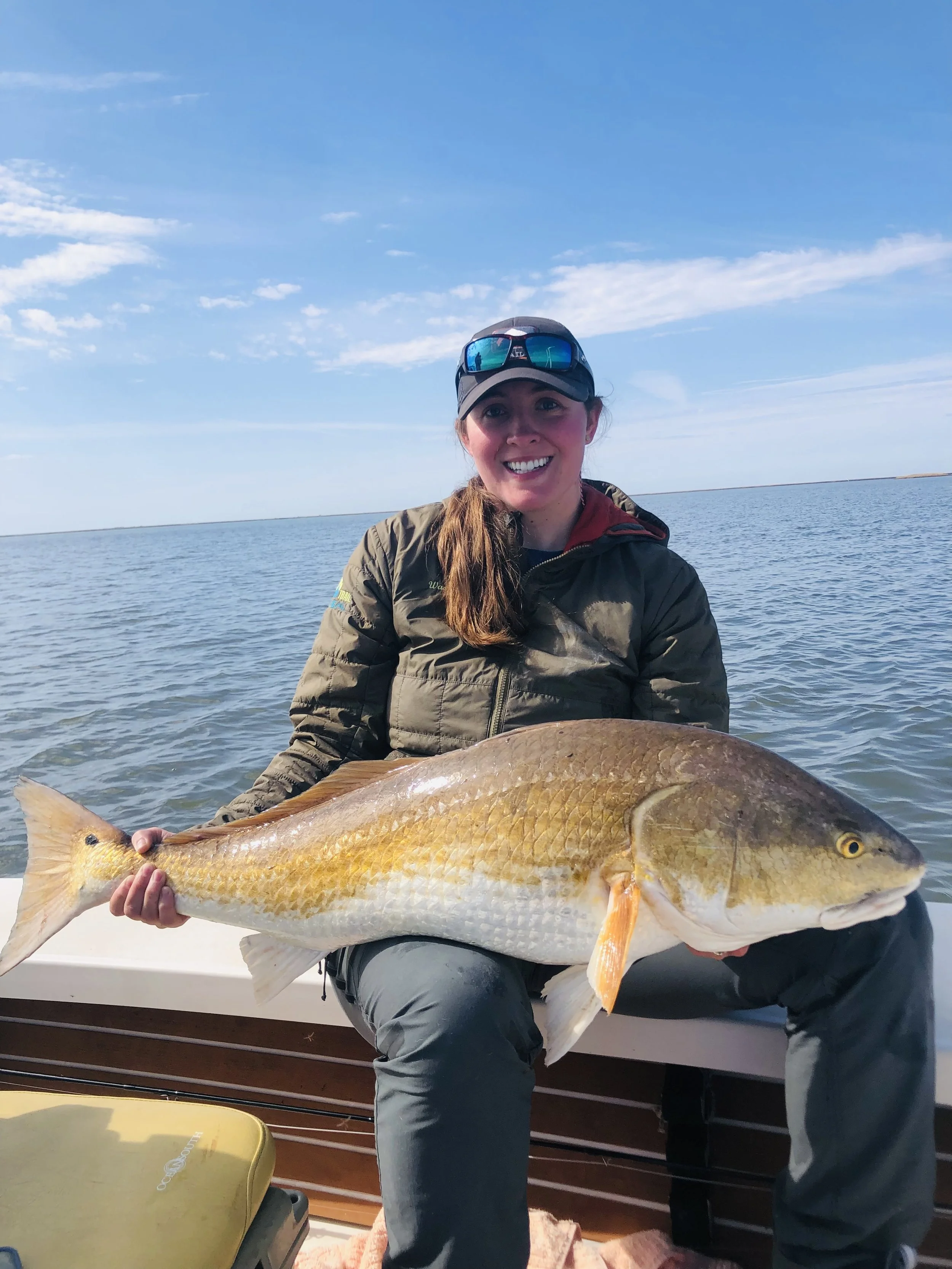 Louisiana coastal marsh channel leading to fishing grounds