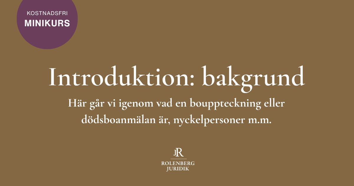Introduktion: bakgrund