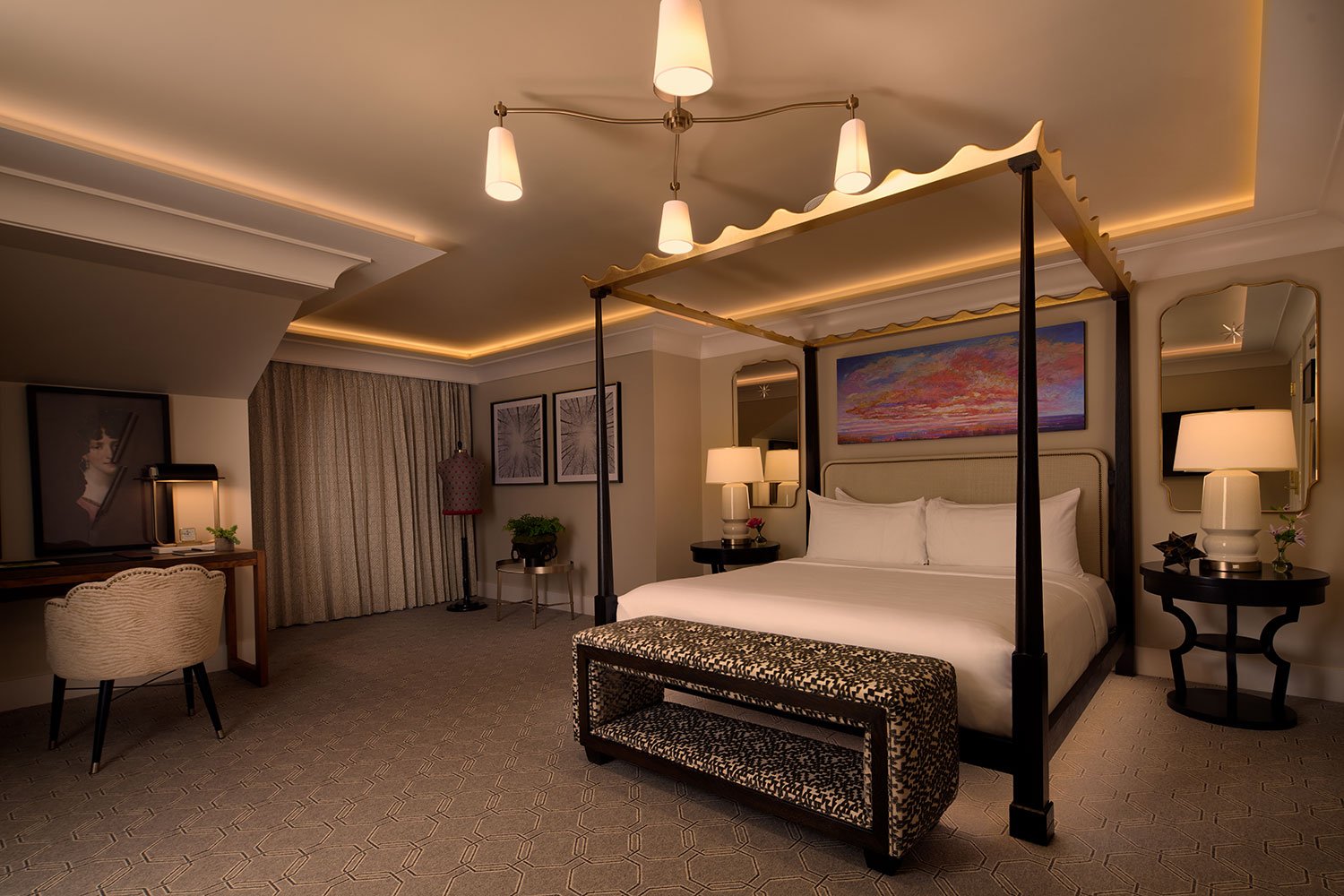 Nemacolin Grand Lodge Bedrooms Shot by Jordan Millington Liquorice
