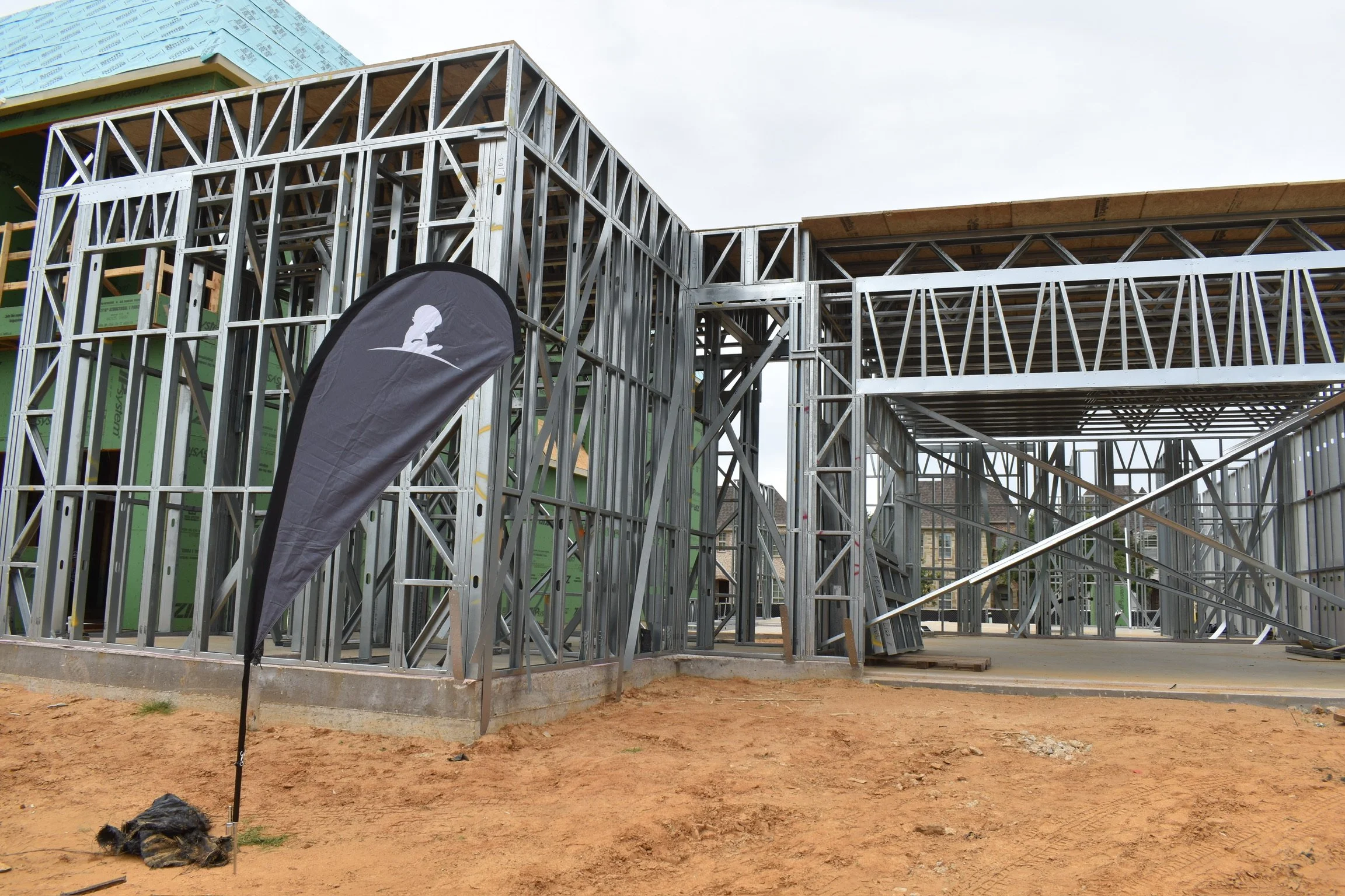 Revolutionary steel frame custom home  built by WillowTree Custom Homes in Southlake, Texas.