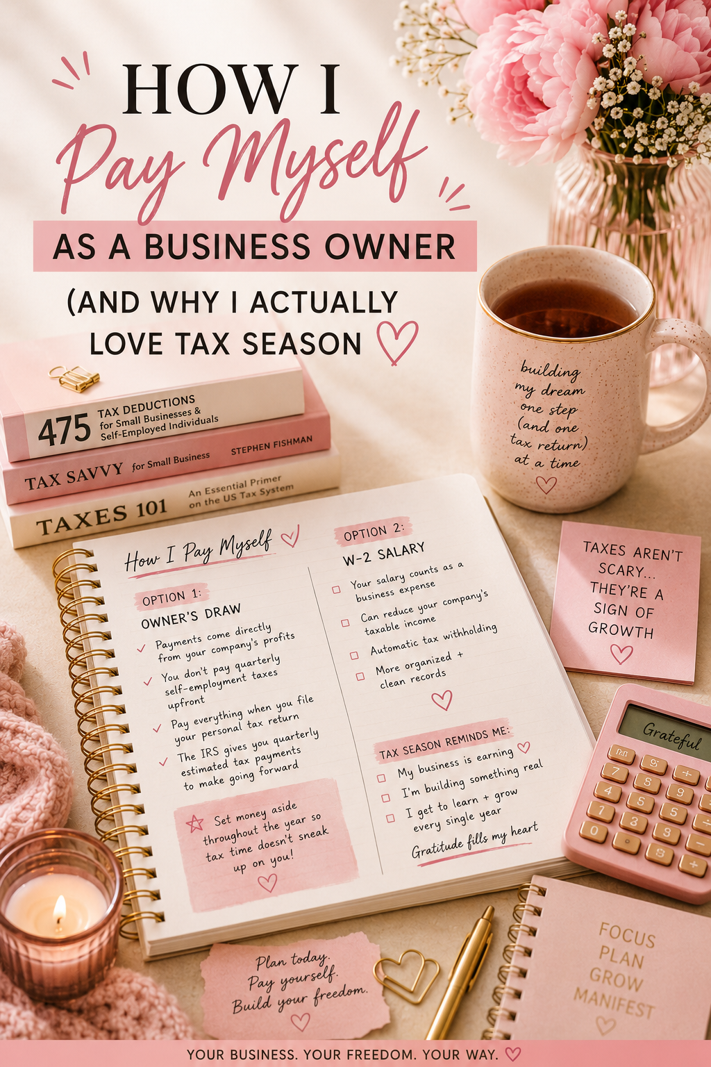 How I Pay Myself as a Business Owner (And Why I Actually Love Tax Season 💗)
