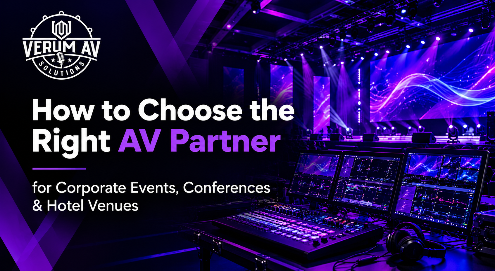 How to Choose the Right AV Partner for Corporate Events, Conferences, and Hotel Venues