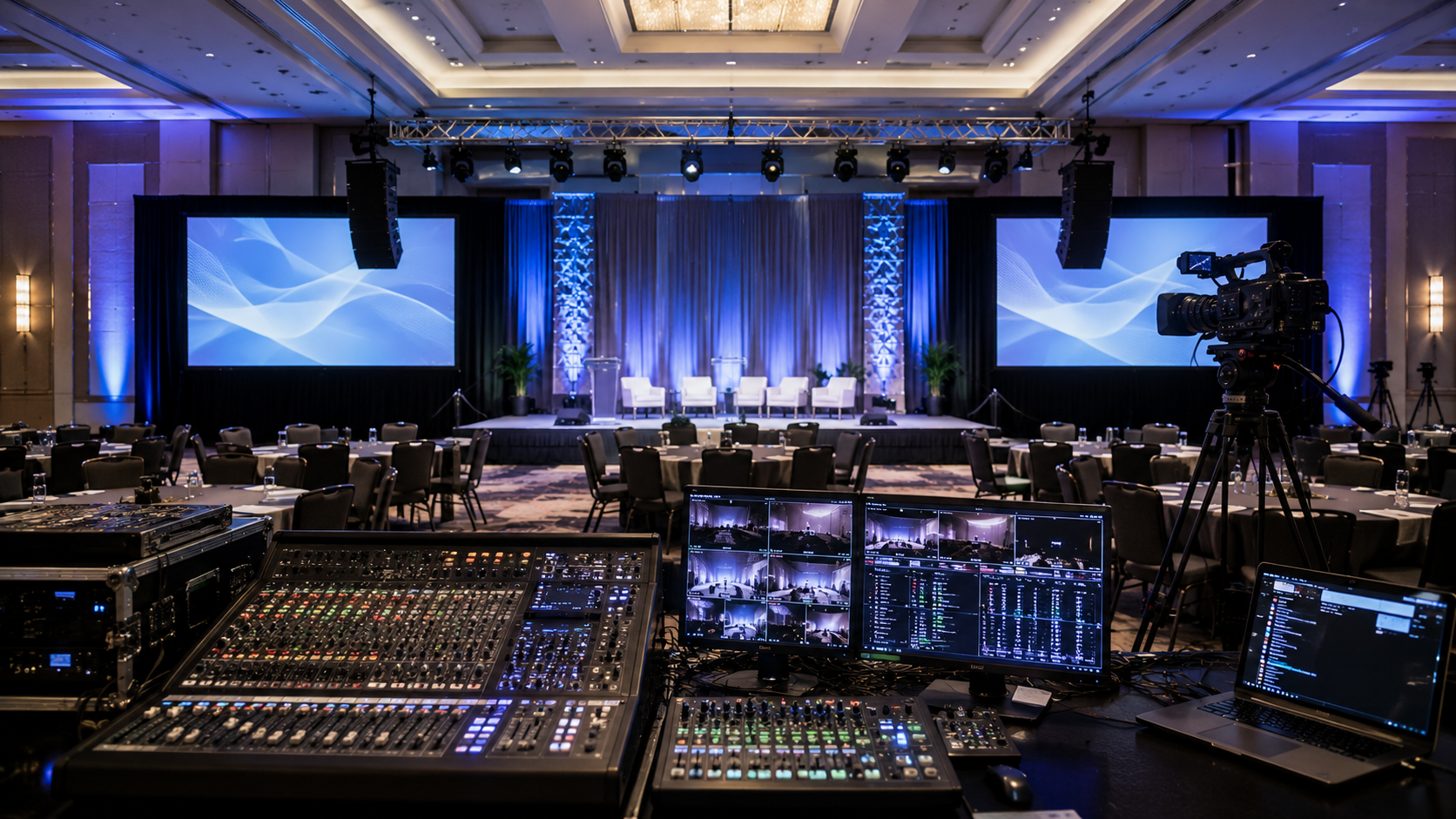 What Does Corporate Event AV Cost? A Planner’s Guide to Budgeting for Conferences, Hotel Events, and Hybrid Meetings