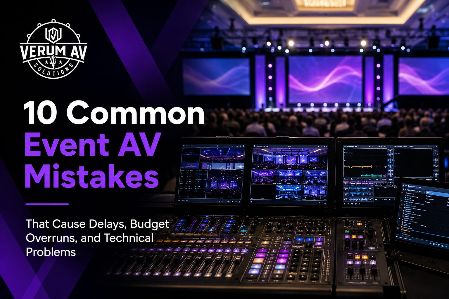 10 Common Event AV Mistakes That Cause Delays, Budget Overruns, and Technical Problems