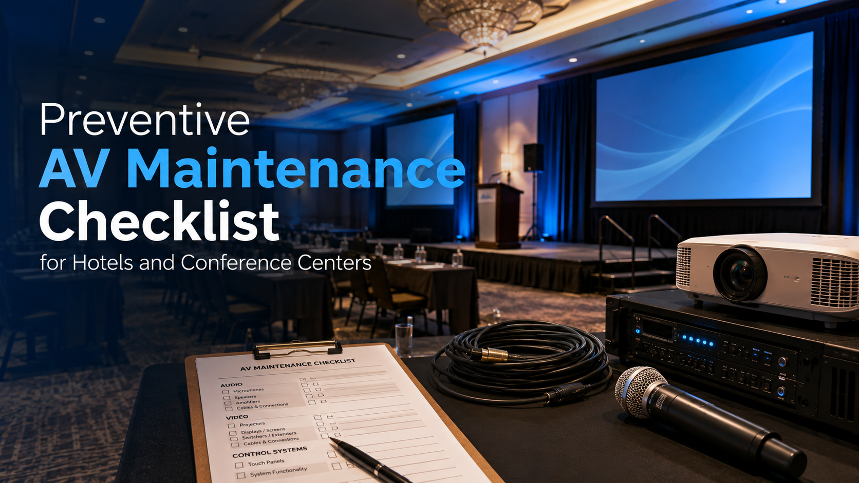 Preventive AV Maintenance Checklist for Hotels and Conference Centers