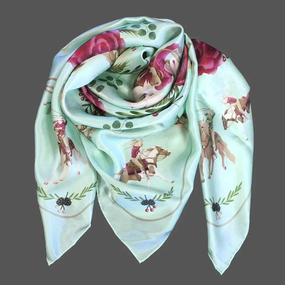 LOOPS AND ROSES WILD RAG - VINTAGE MINT