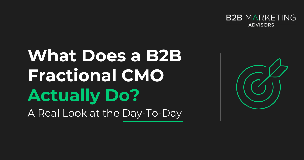 what does a b2b fractional cmo actually do