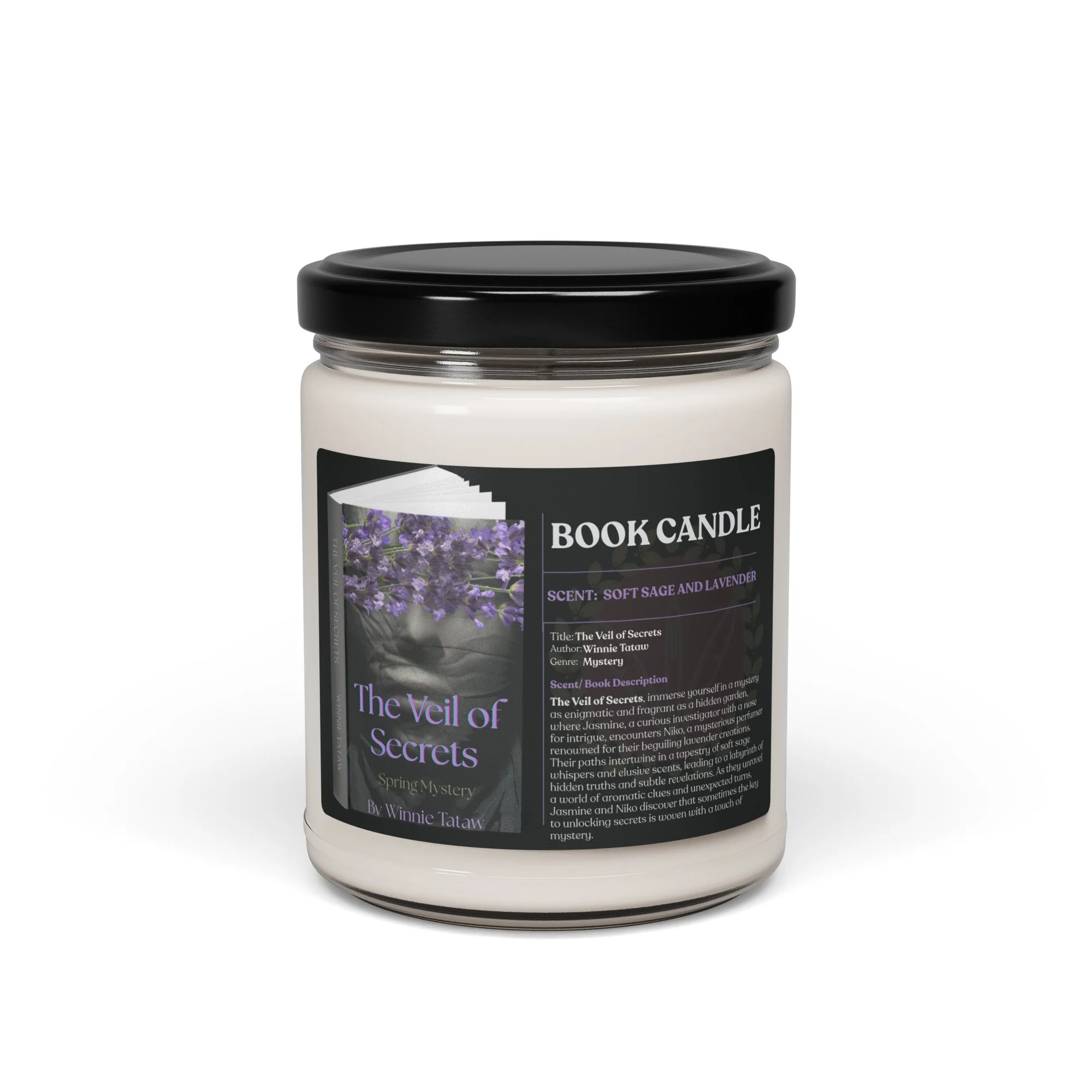 "The Veil of Secrets" Scented Soy Book Candle
