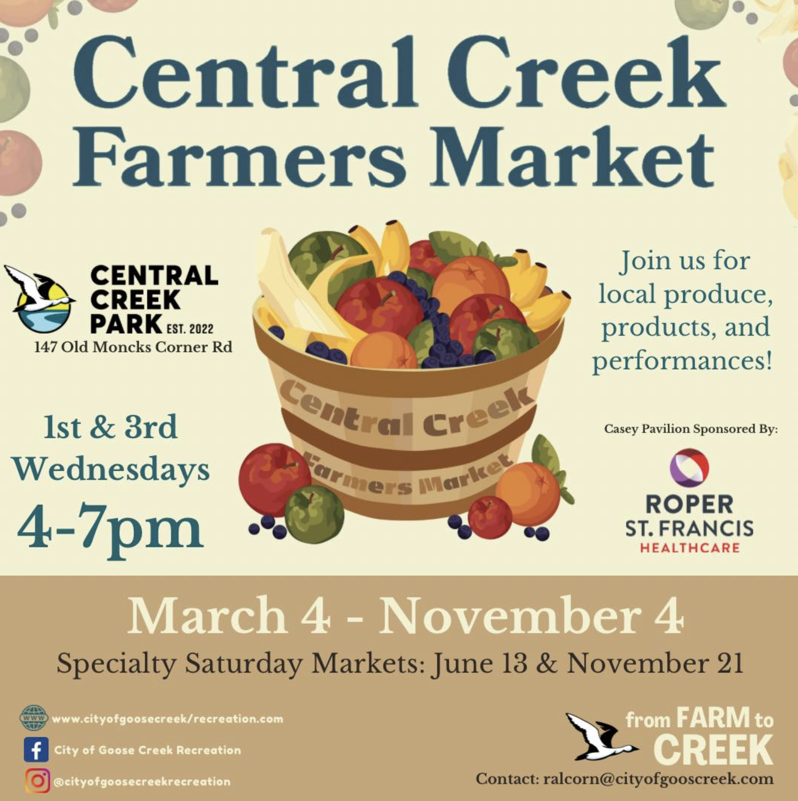 Central Creek Farmers Market